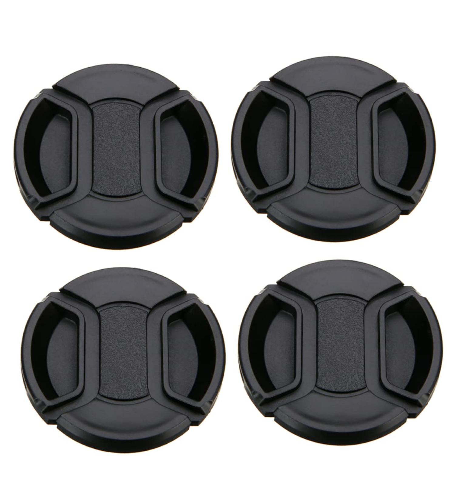 Milisten 4 Pcs Camera Lens Cover 62mm Lens Cap Lens Hood Cap Front Lens Replacement Cover Universal Lens Cap Centre Pinch Lens Cover Camera Lens Lid Hood Cover Splash Proof Plastic Black 6.2X6.2CM - Buy Online on GoSupps.com