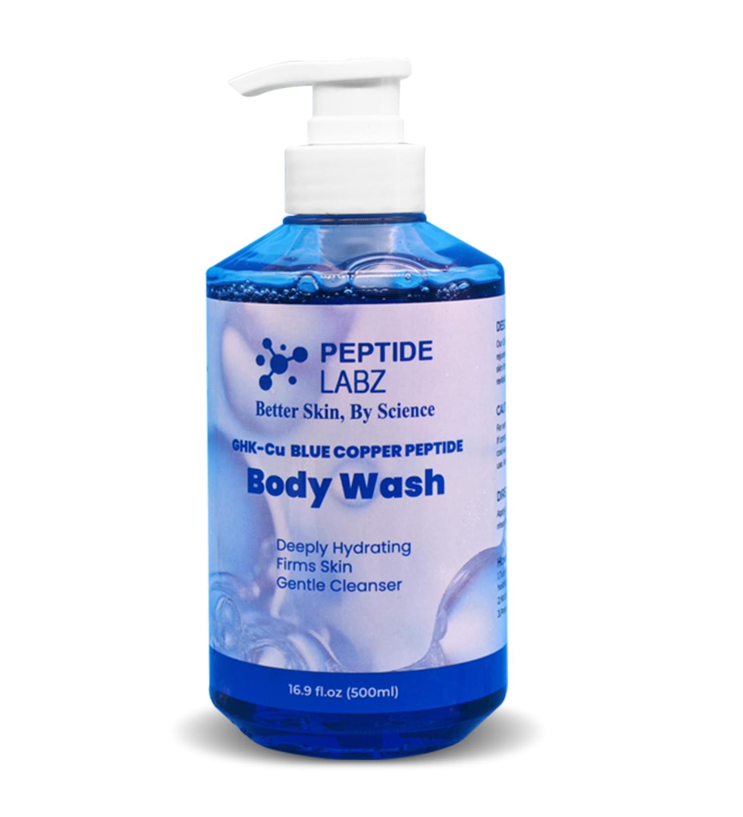 Copper Peptide Body Wash Anti-Aging Skin Renewal Deep Hydration Wrinkle Reduction and Collagen Boost Soothing Paraben-Free Formula 16.9 oz - Buy Online on GoSupps.com