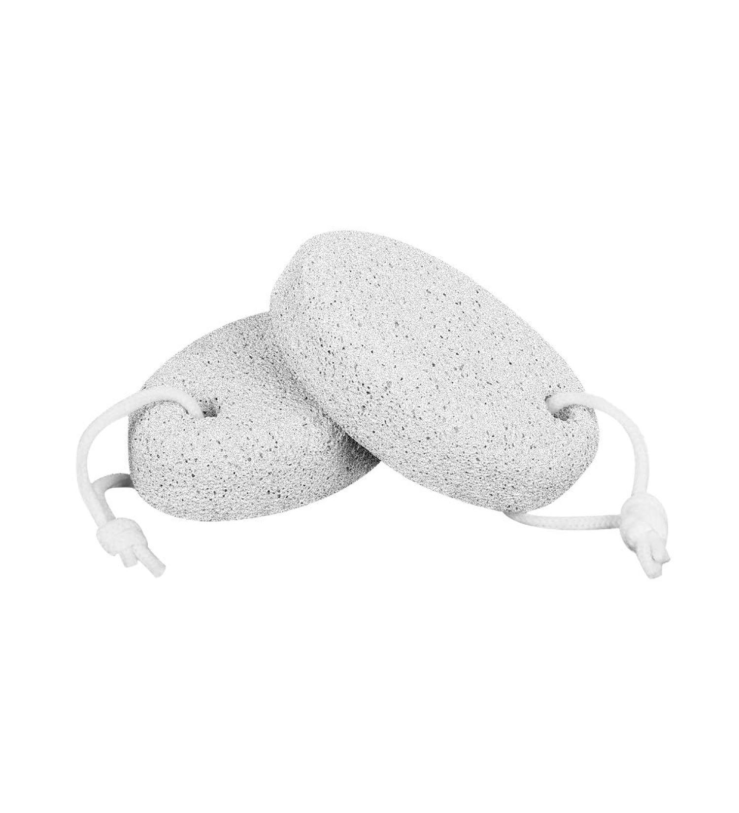 Pumice Stone 2Pcs Natural Lava Foot File for Callus Removal - Hand & Body Scrubber - Buy Online on GoSupps.com