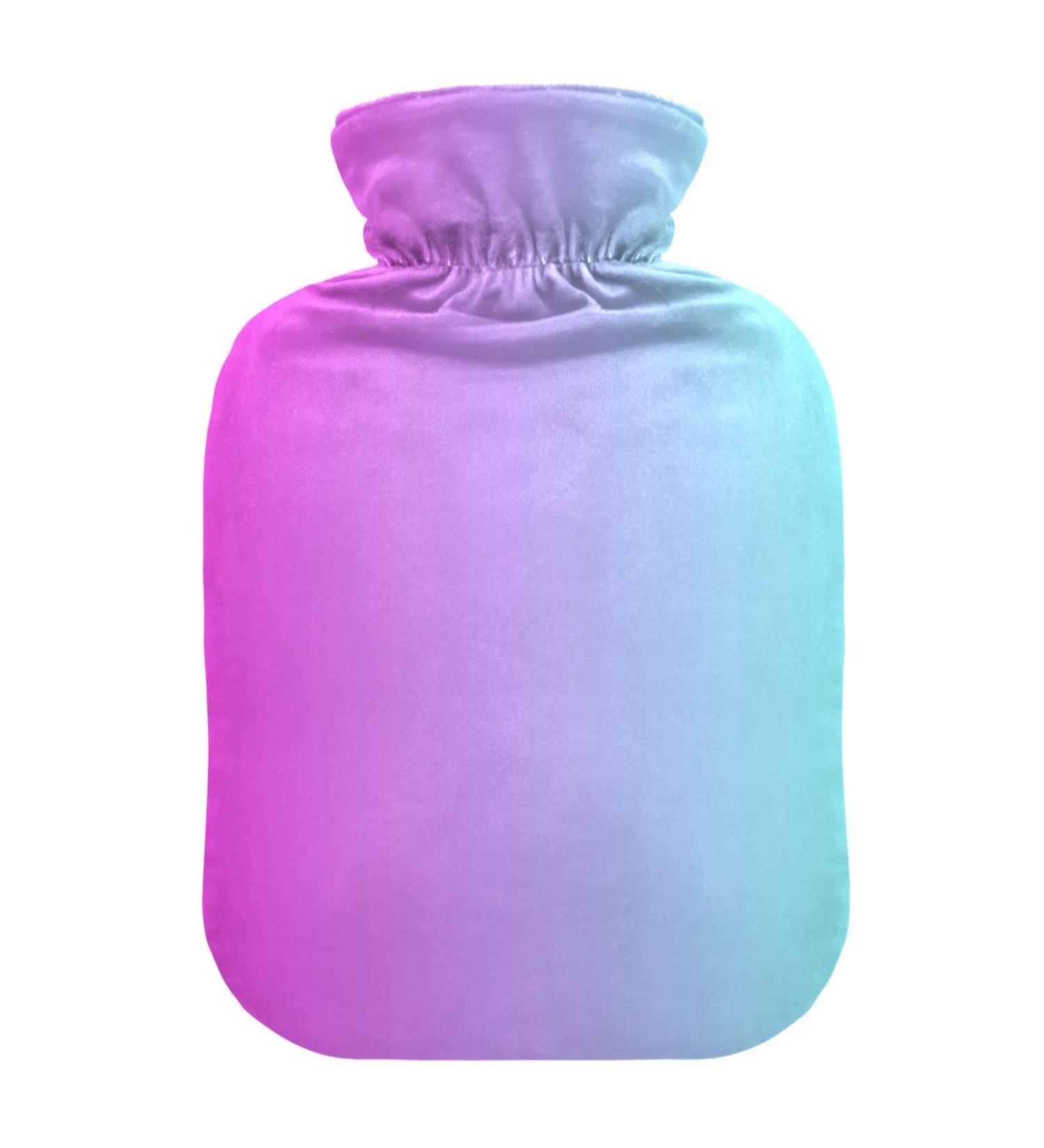 Buy Purple Gradient Hot Water Bottle with Cover - 2L Pain Relief & Heating Pad for Sports Injuries - Buy Online on GoSupps.com