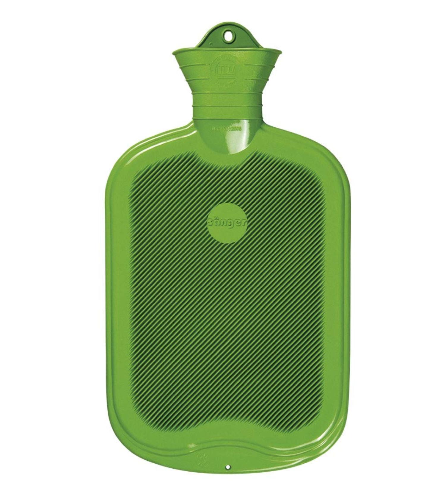 FabaCare Eco-Friendly Hot Water Bottle 2L - Natural Rubber Dual-Sided Slats Apple Green - Buy Online on GoSupps.com
