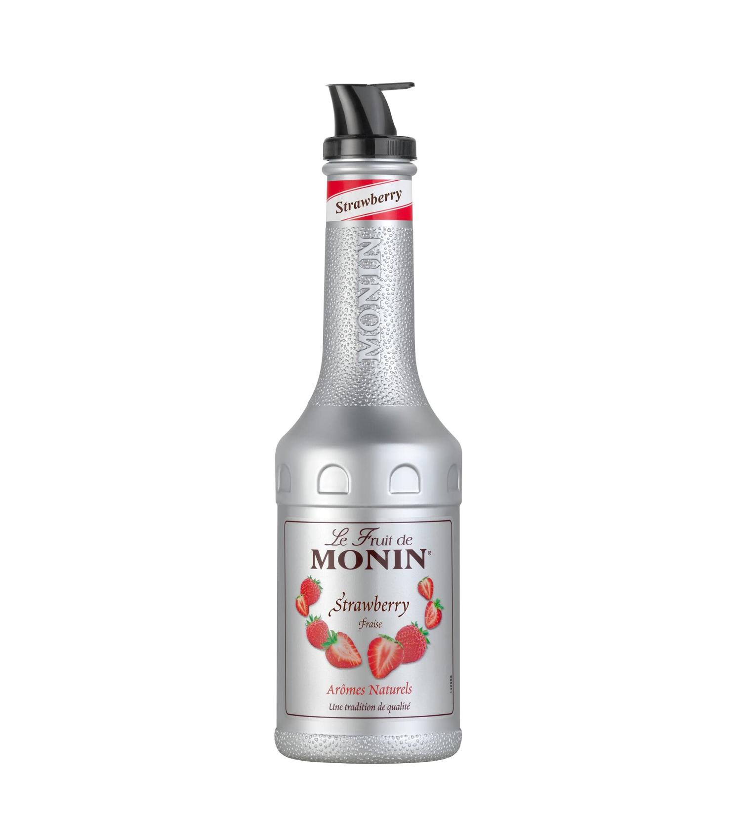 MONIN Le Fruit Fraise Fruit-Based Preparation For Cocktail Culinary and Smoothie 4x1L - Buy Online on GoSupps.com