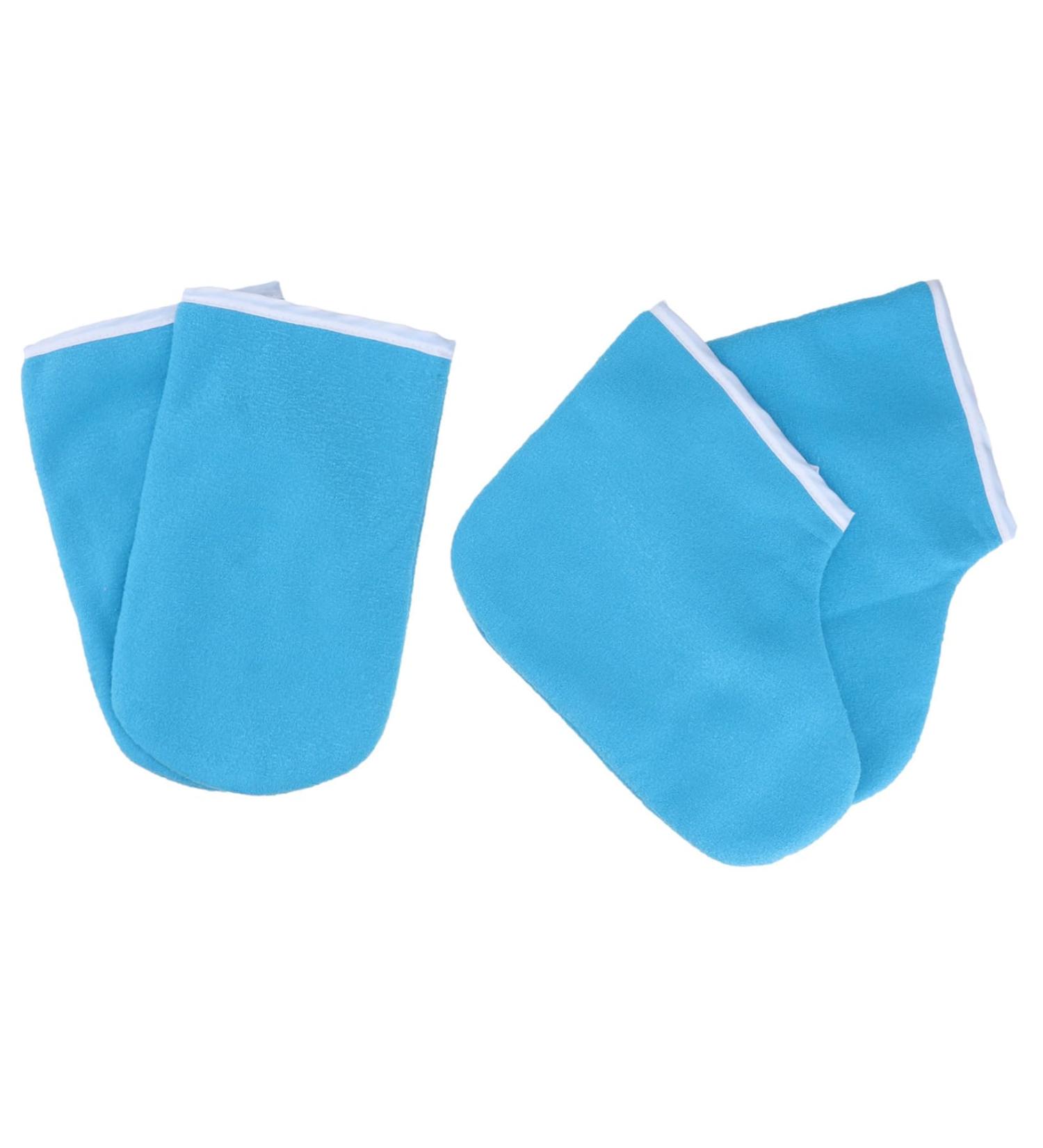 Moufles et Chaussettes de Paraffine Taille Unique Maintien Thermique Hydratation Optimale Soins des Mains Pieds Usage Professionnel et Domestique Couleur Bleu Marine - Buy Online on GoSupps.com