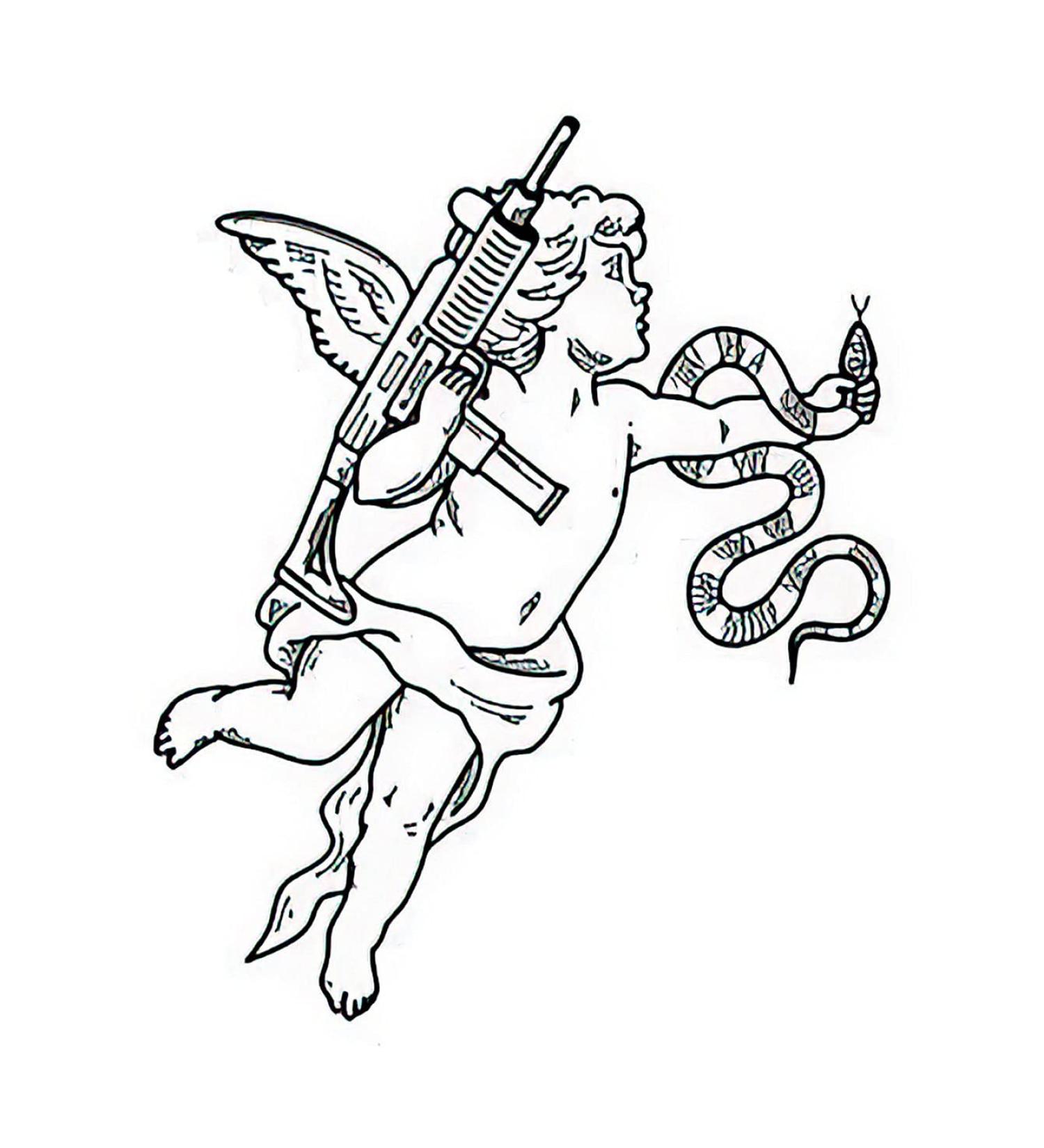 Dopetattoo 6 Sheets Temporary Tattoos - Cupid Angel Cherub Baby Cartoon Designs - Neck Arm Chest - 3.7 Inch - Buy Online on GoSupps.com