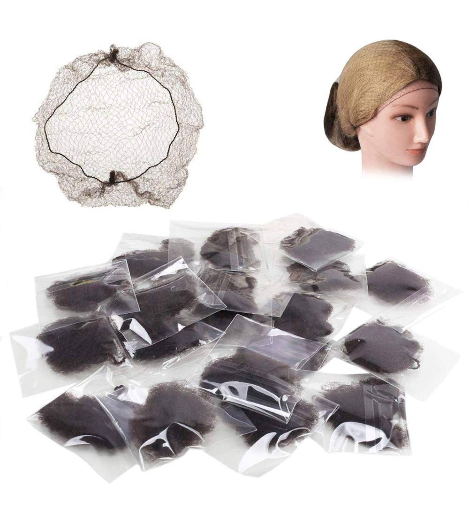 Zittop Hair Nets 20pcs - Invisible Mesh Bun Net for Cooking, Ballet, Dance & Horseriding | 50cm Elastic Edge Hairnets - Buy Online on GoSupps.com
