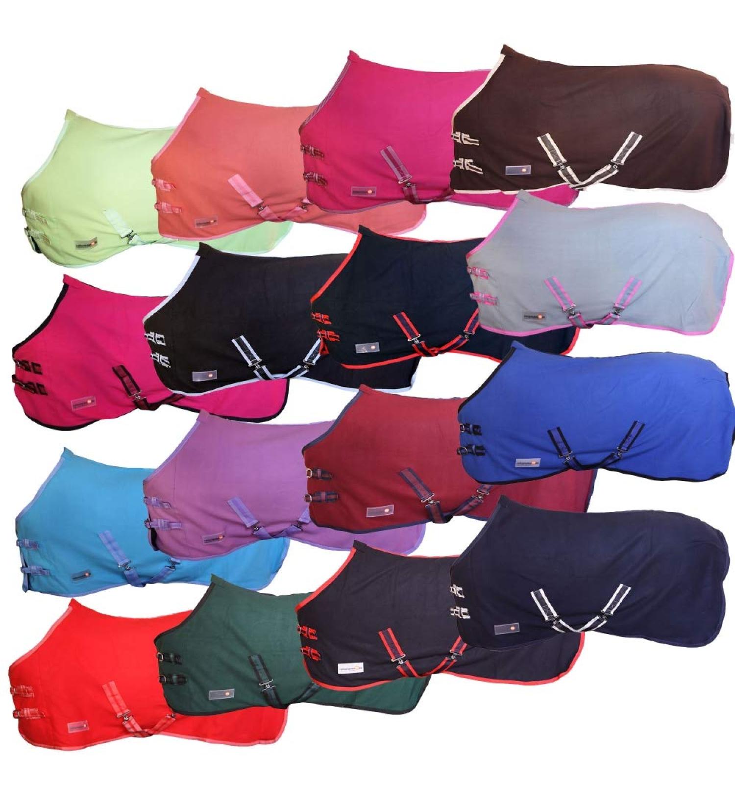 Buy RL24 Sweat Rug BASICLINE - Breathable Fleece Transport Blanket for Horses | Aqua 135cm - International Shipping - Buy Online on GoSupps.com