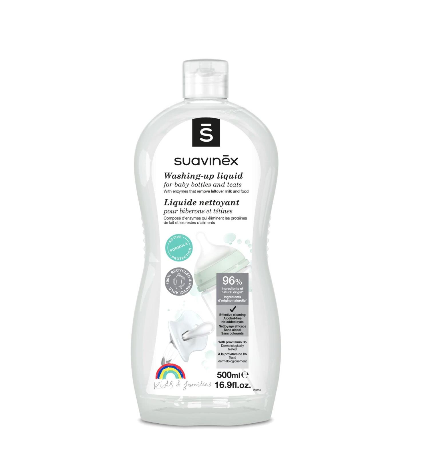 Suavinex Washing Up Liquid for Bottles Teats and Accessories. Bottle Cleaner Liquid. Fragrance and Colorants. Dermatology - Buy Online on GoSupps.com