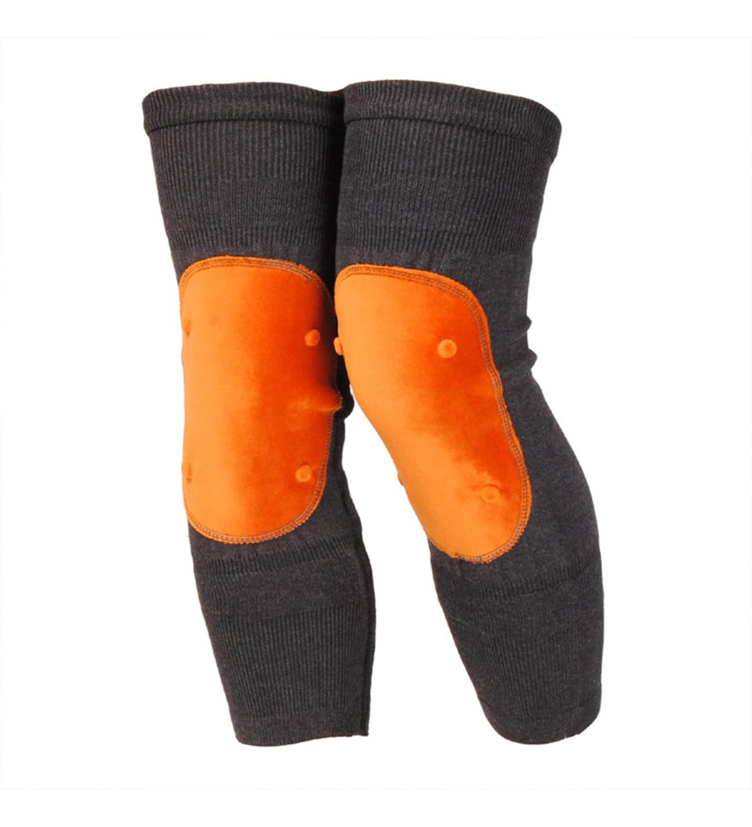 High-Quality Cashmere Knee Brace for Men & Women | Tourmaline Magnetic Therapy | Warm Thermal Leg Support for Skiing Running & Cycling | Pain Relief Knee Warmers - Buy Online on GoSupps.com