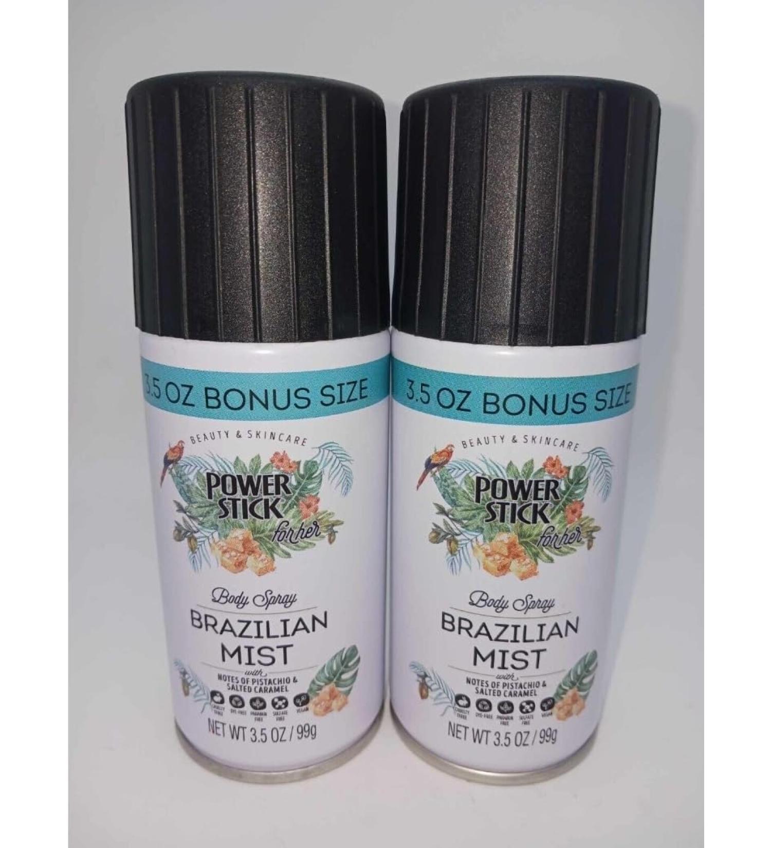 Brazilian Mist Body Spray Notes of Pistachio & Salted Caramel (2 pack)