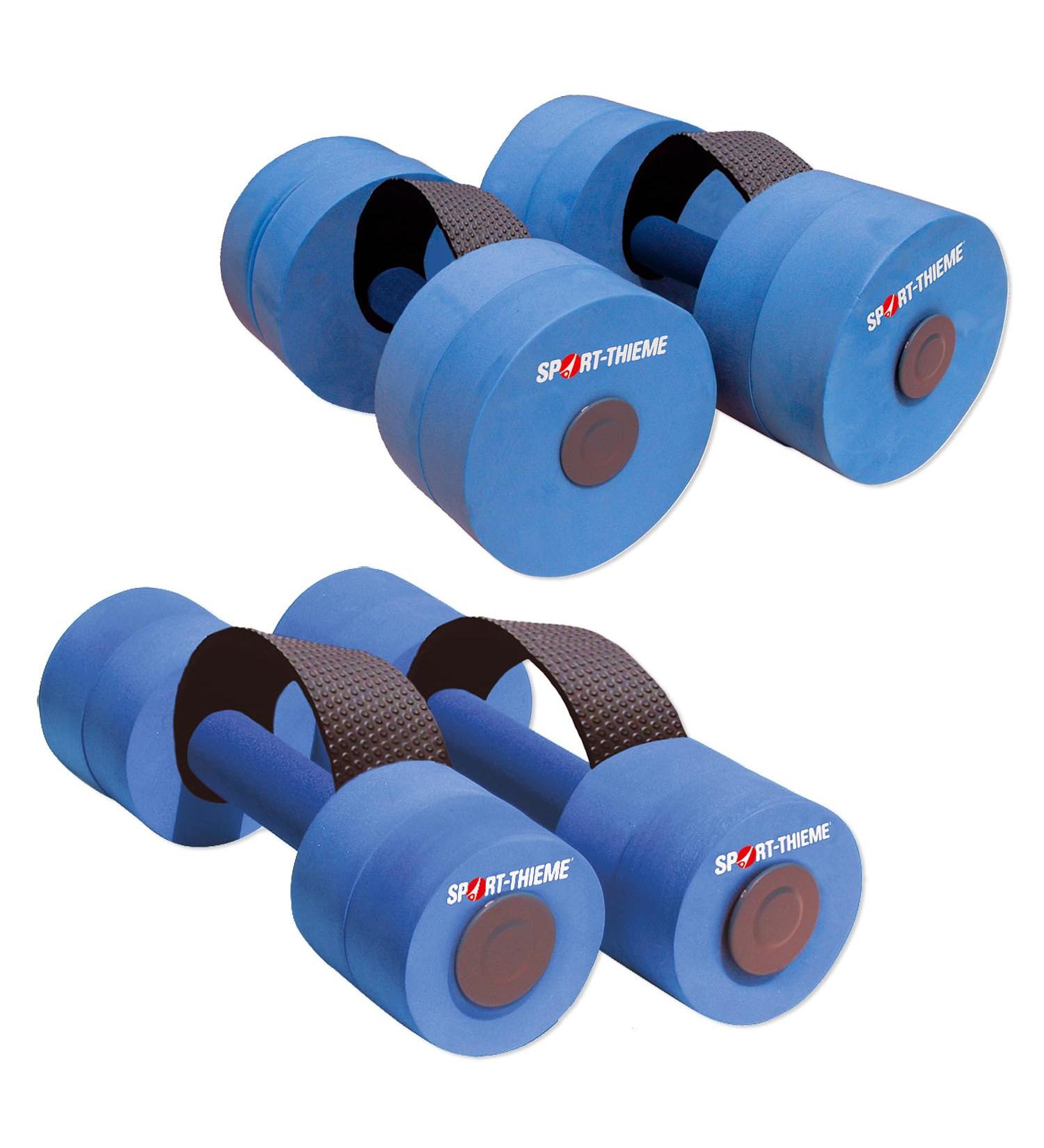 Buy Sport-Thieme Aqua Jogging Dumbbells - Optimal Buoyancy & Water Resistance | Aquafitness Foam Dumbbells in Two Sizes | Skin-Friendly | Blue Senior - Buy Online on GoSupps.com
