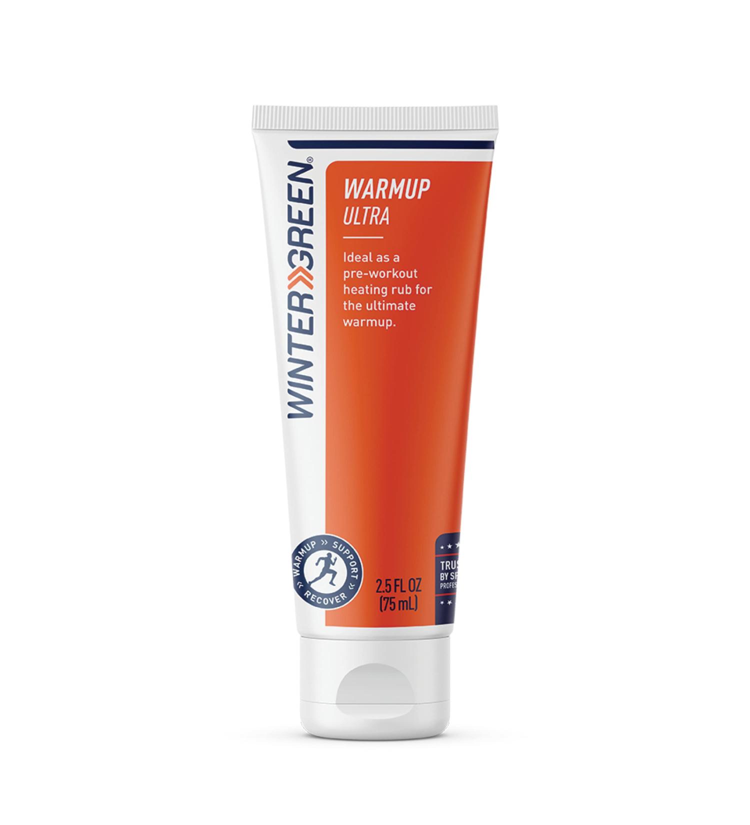 Wintergreen Muscle Warmup Ultra | Pre-Workout Heating Rub with Wintergreen Oil Menthol & Liquid Pepper | 2.5 Fl Oz - Buy Online on GoSupps.com