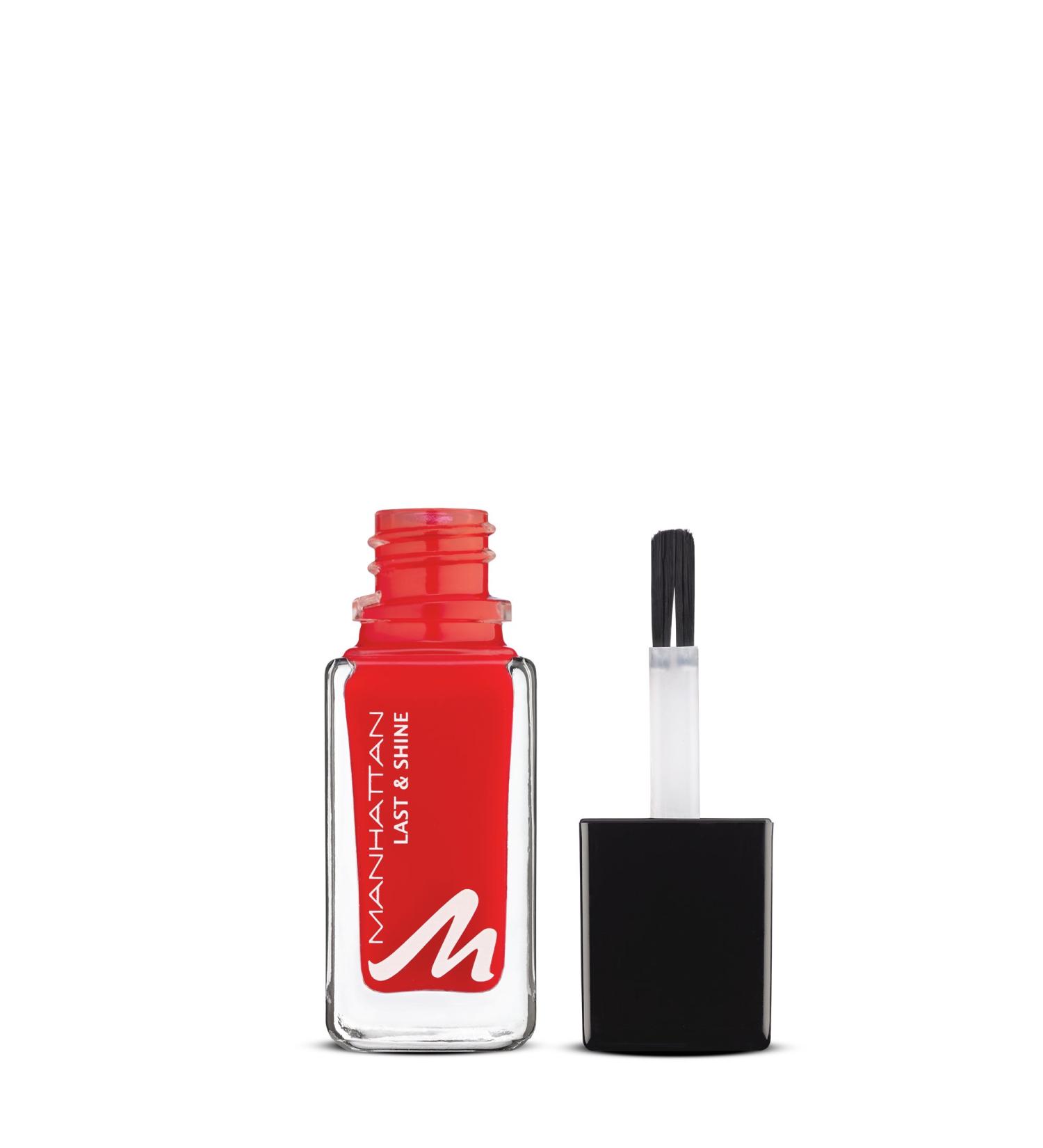 Manhattan Last & Shine Nail Polish - Dynamic Red | 10 Days Hold | Be My Baby 630 - 10ml - Buy Online on GoSupps.com