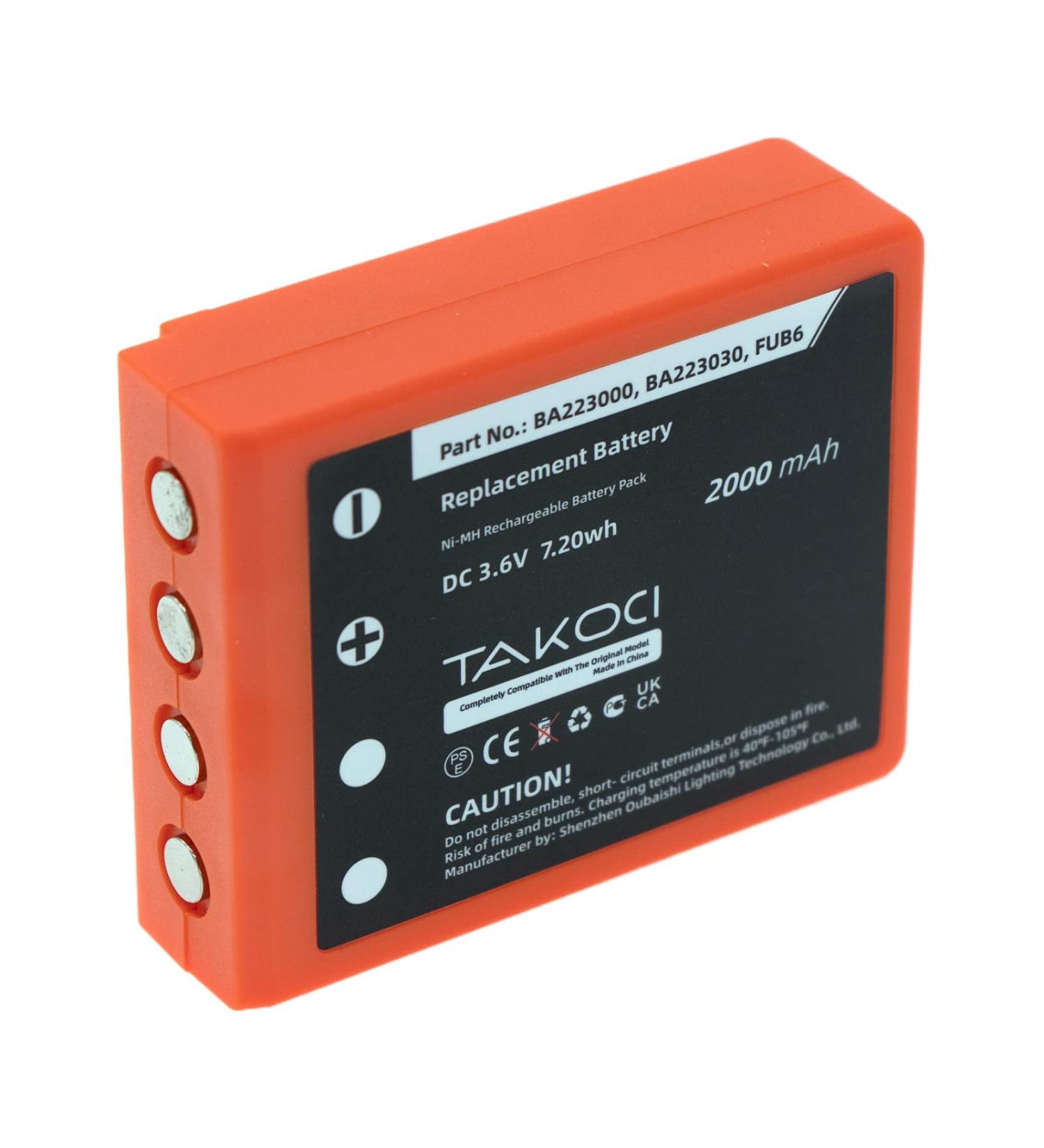 Buy BA223000 BA223030 FUB6 Battery Replacement for HBC Radiomatic & Micron Series - 2000mAh Remote Control Transmitter Battery - Buy Online on GoSupps.com