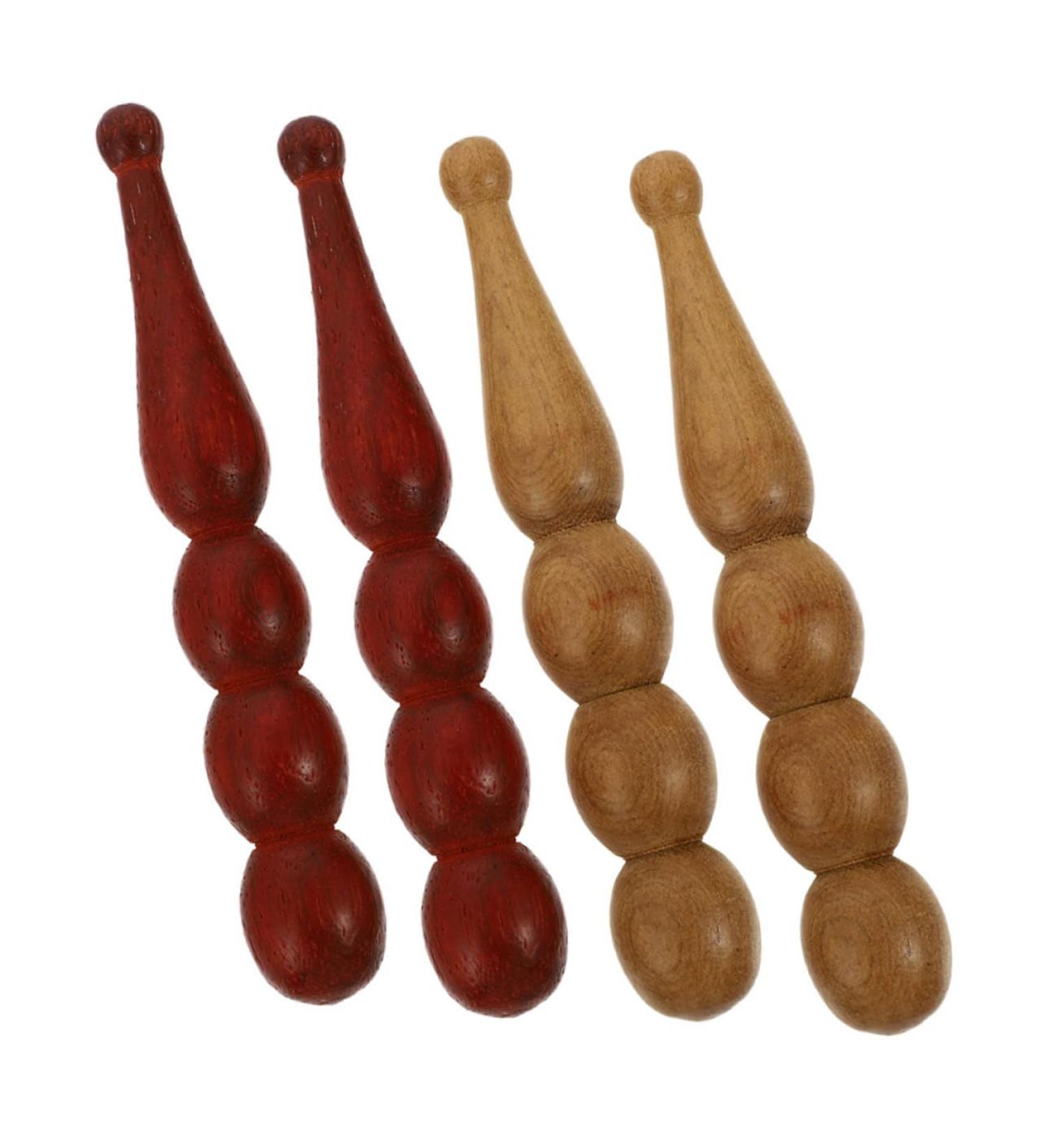 8-Piece Pearl Lymph Massage Device Set | Wooden Face Care Tools for Muscle Relief & Acupressure - Buy Online on GoSupps.com