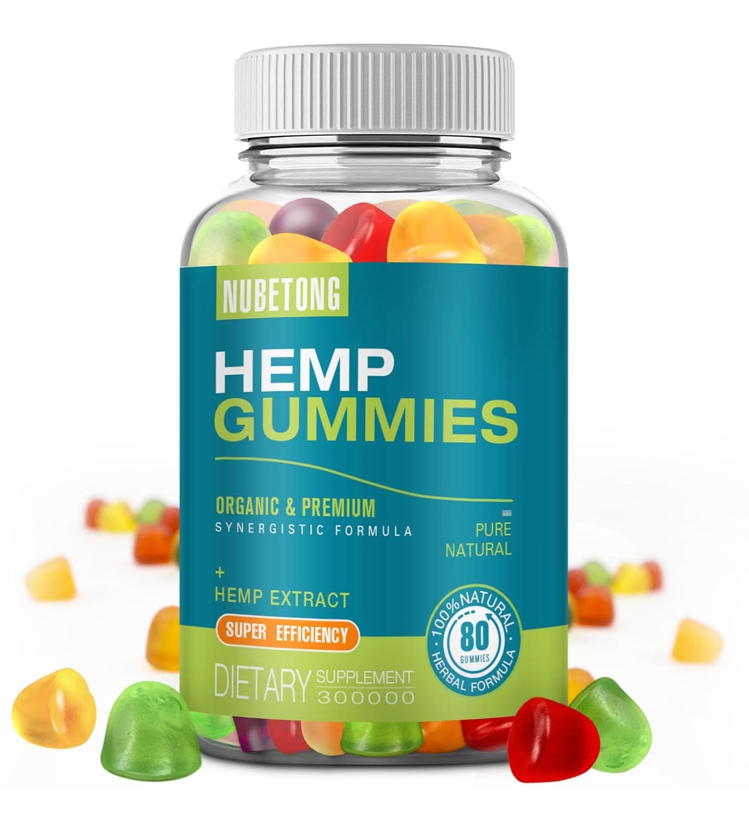 Hemp Gummies High Potency Extra Strength Hemp Oil Extract Organic Edible Gummy Supplement for Adult Gummy for Sleep Pain Anxiety - Buy Online on GoSupps.com