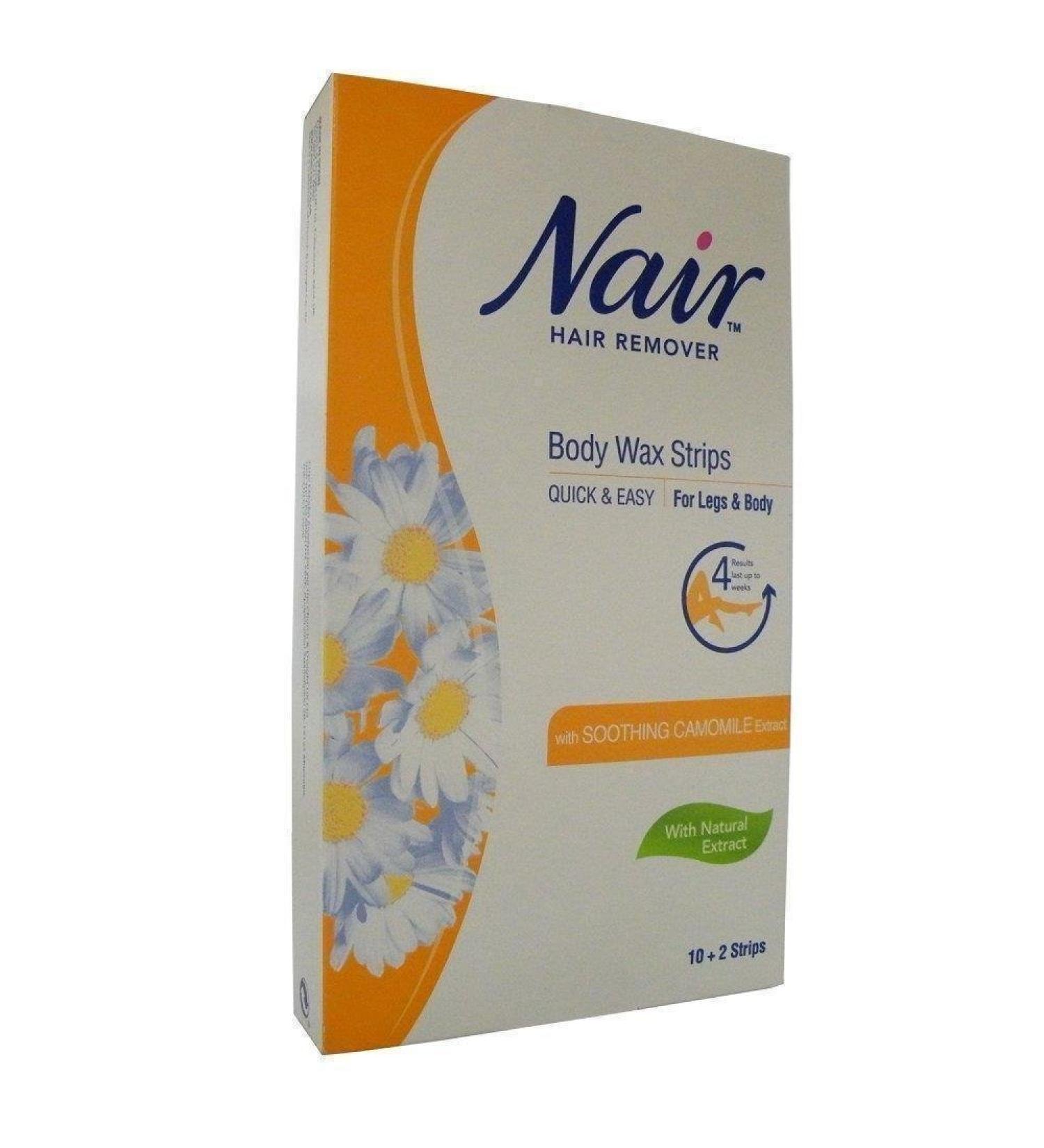 Nair Body Wax Strips 12