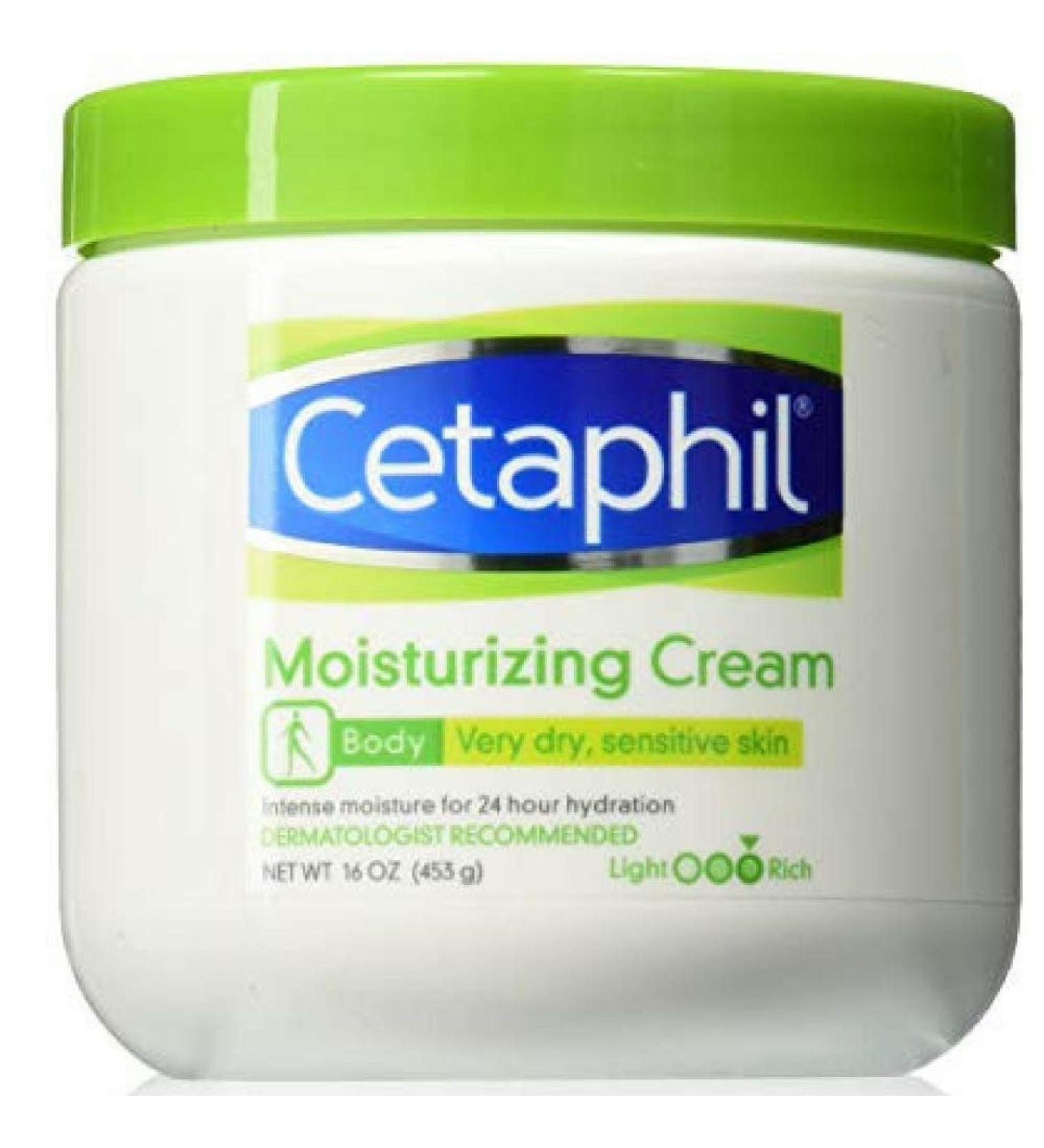 Cetaphil Moisturizing Cream for Dry/Sensitive Skin  Fragrance Free 16 oz The hypoallergenic formula is free of fragrances and parabens so it will not irritate dry  sensitive skin and won't leave a greasy residue 1 Pound ...