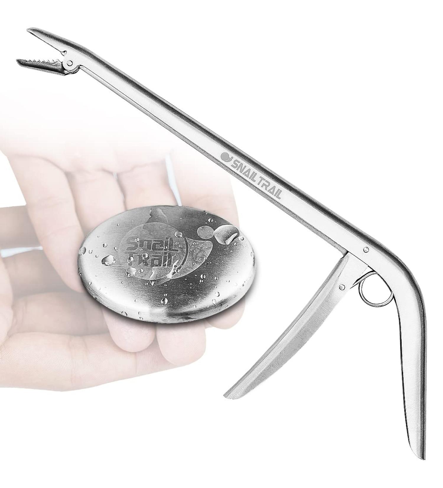 SNAIL TRAIL Fish Hook Remover & Odor Absorber Tool - 11.5-Inch Fishing Lure Extractor, Hook Grabber, Bait Retriever - Trout Unhook Pliers, Catfish Mouth Release - Odor Removal for Fillet Knife - Perfect Gifts for Men - Buy Online on GoSupps.com