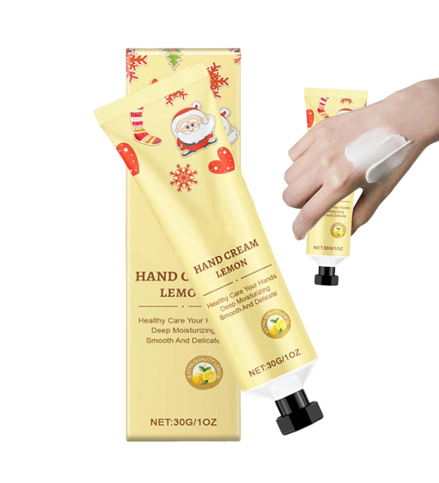 Moisturizing Hand Cream | Lemon Hand Lotion 30g Soothing Skin Care - For Skin Types Seasonal Travel Outdoor Use Nighttime Use - Buy Online on GoSupps.com