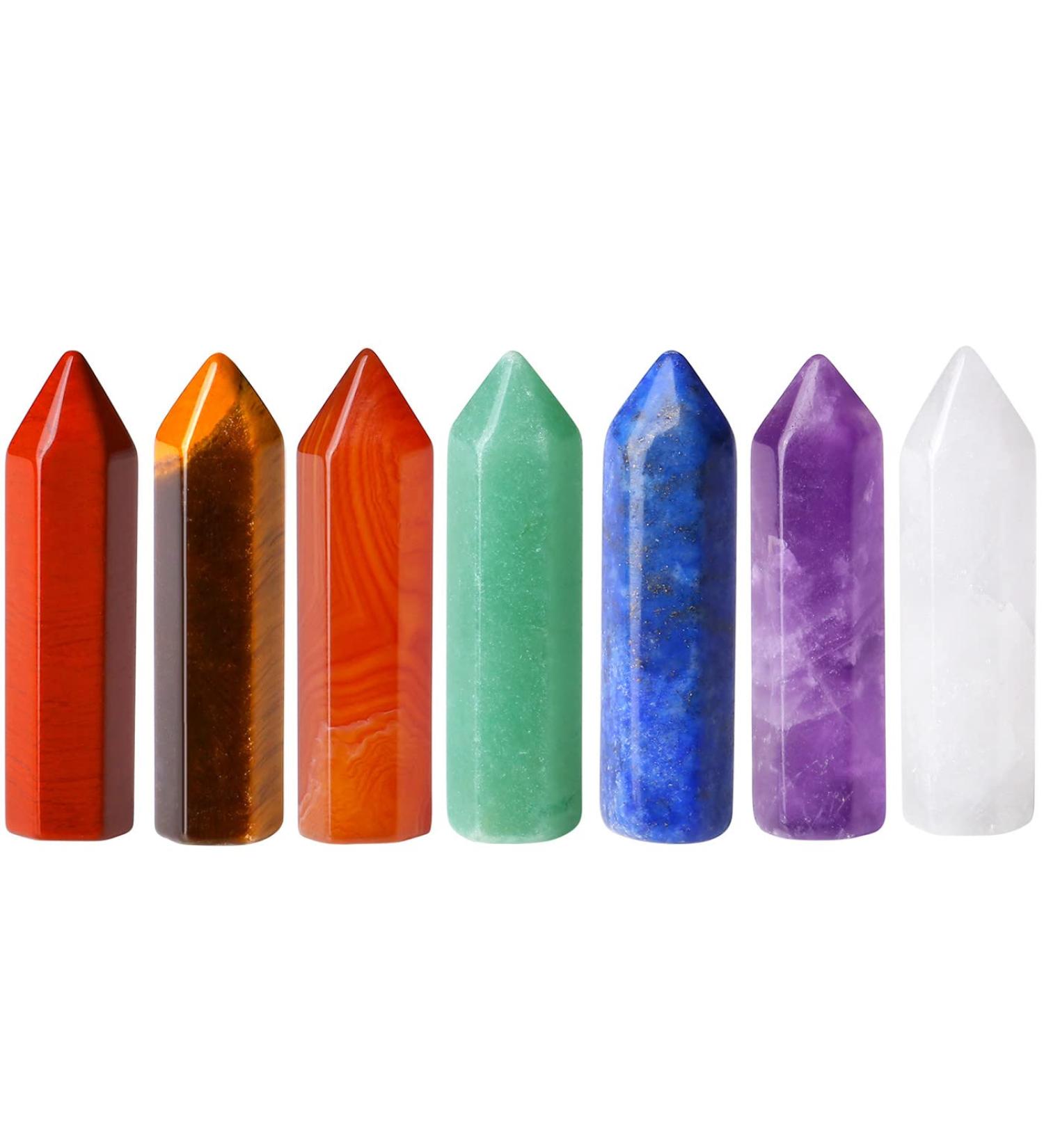 XIANNVXI 7 Pcs Healing Crystals Stones Set - Chakra Gemstones for Energy Meditation Therapy - Buy Online on GoSupps.com