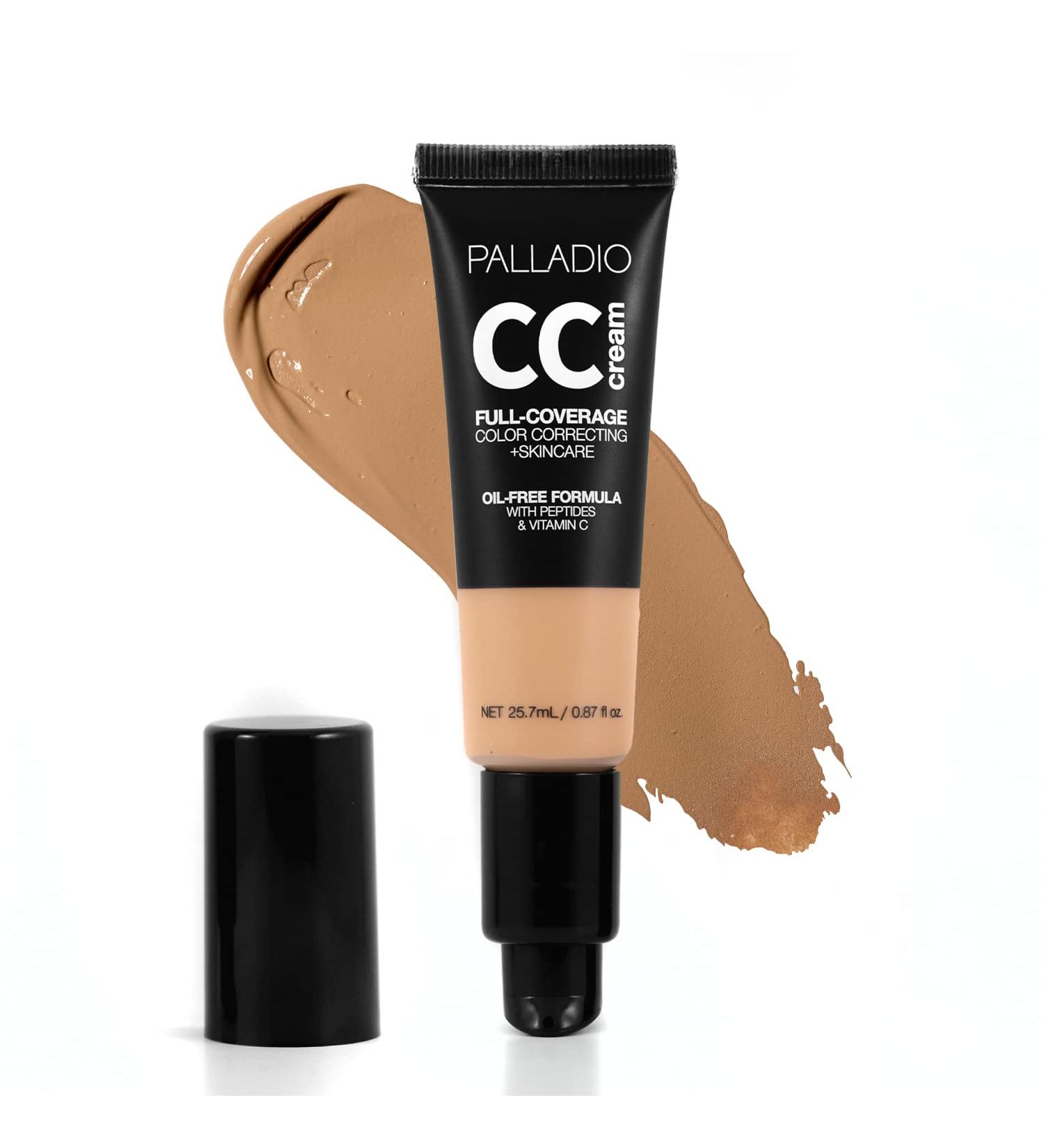 Palladio Tan 40W Full-Coverage CC Cream with Peptides & Vitamin C - Correct Redness, Uneven Skin Tone - 25.70g - Buy Online on GoSupps.com