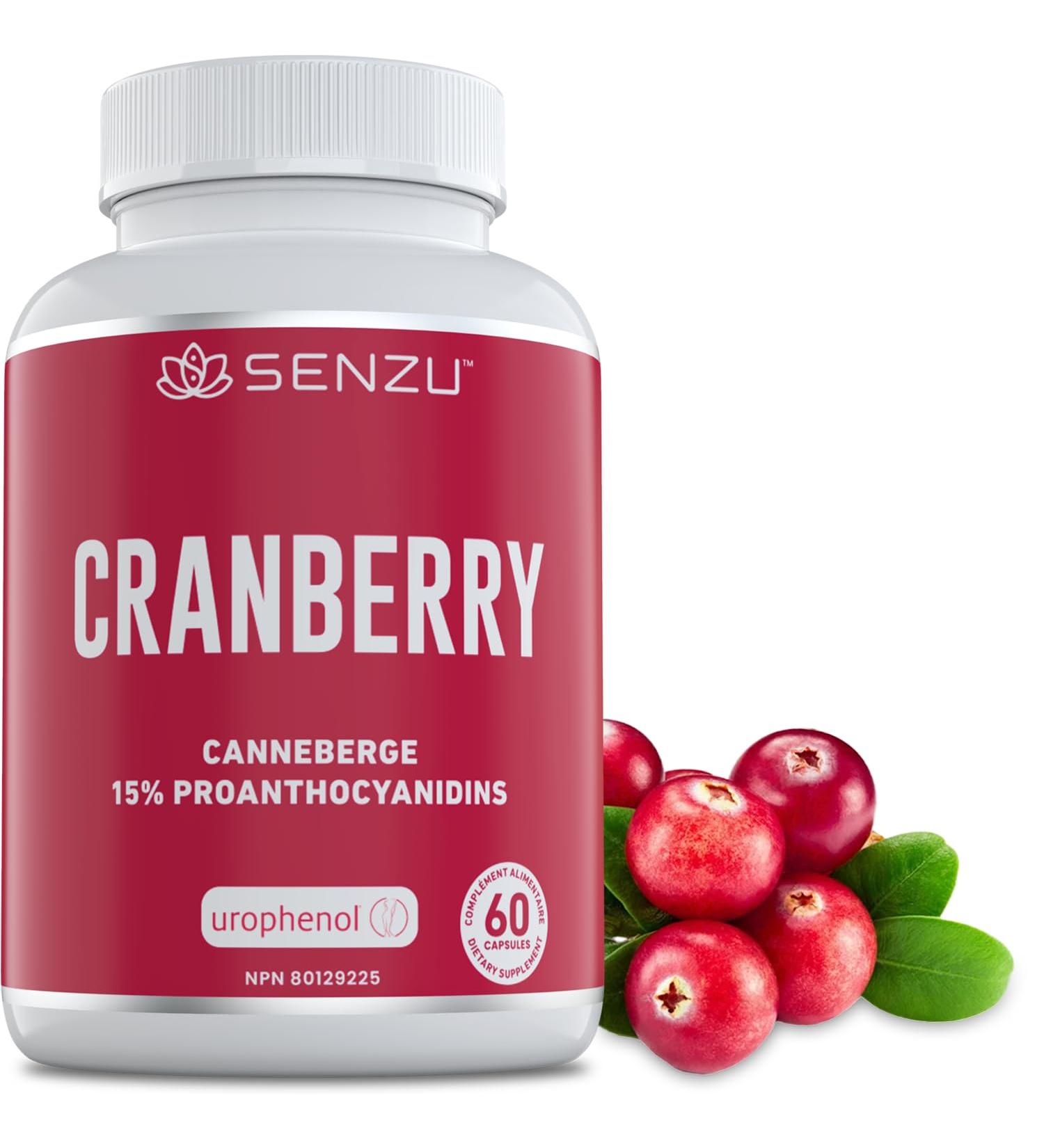 New! Cranberry 30 000mg with 36mg PACs 125X Extract Urophenol - Urinary Tract Health - Helps Prevent Recurrent UTIs in Women - 60 Veggie Caps - Made in Canada - Buy Online on GoSupps.com