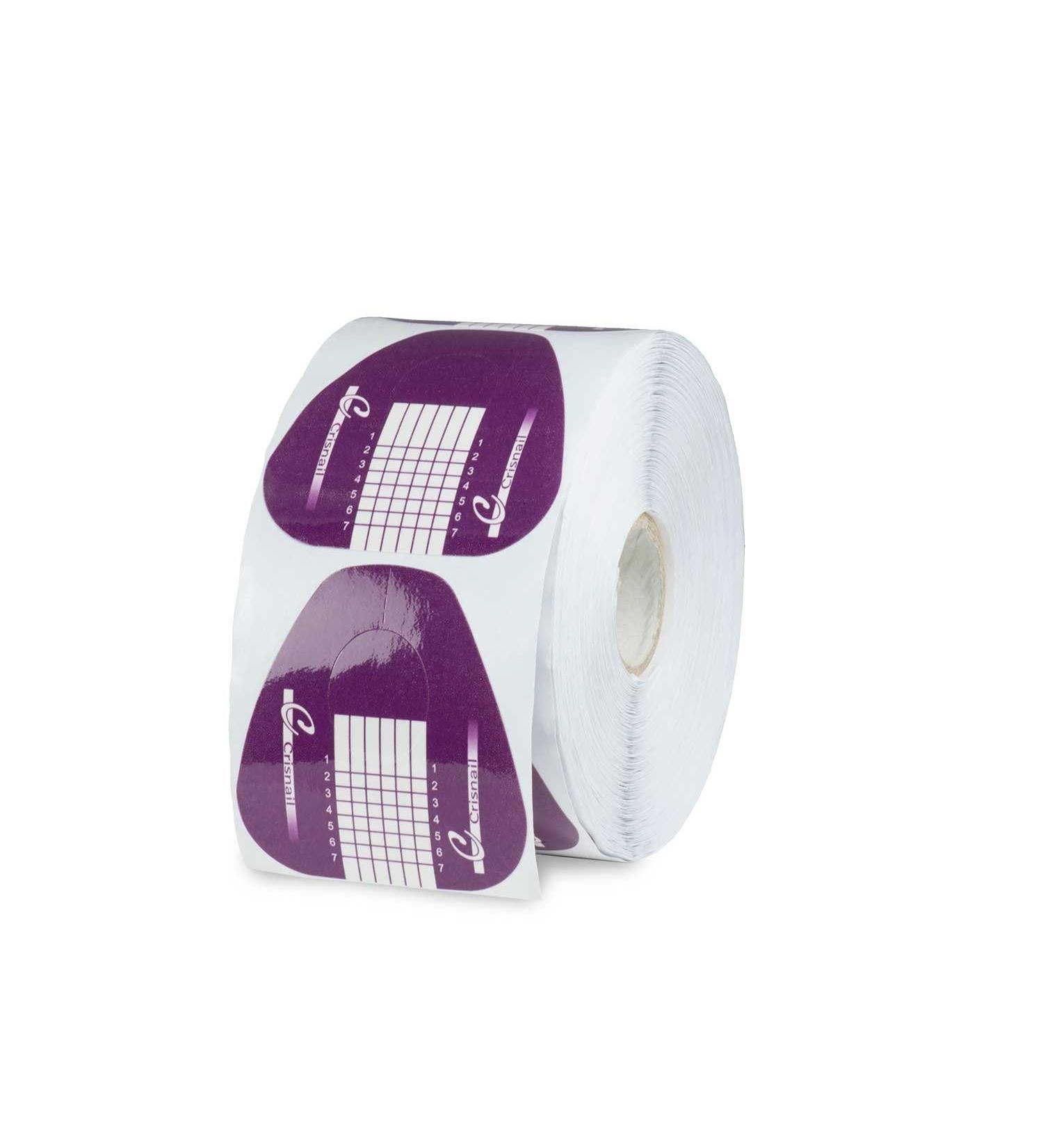 N&BF Profi modeling template purple/white angular |500 roll self -adhesive paper templates for the modeling of gel and acrylic nails |square art nail stencil gold