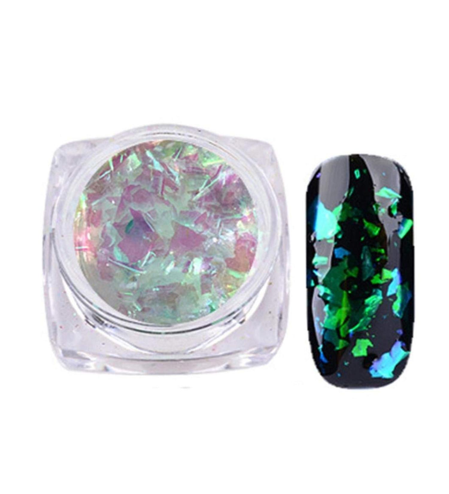 Vektenxi 2g/box Nail Powder Nail Art Gorgeous Chameleon Mirror Powder Manicure Chrome Pigment Glitters 5 Stylish