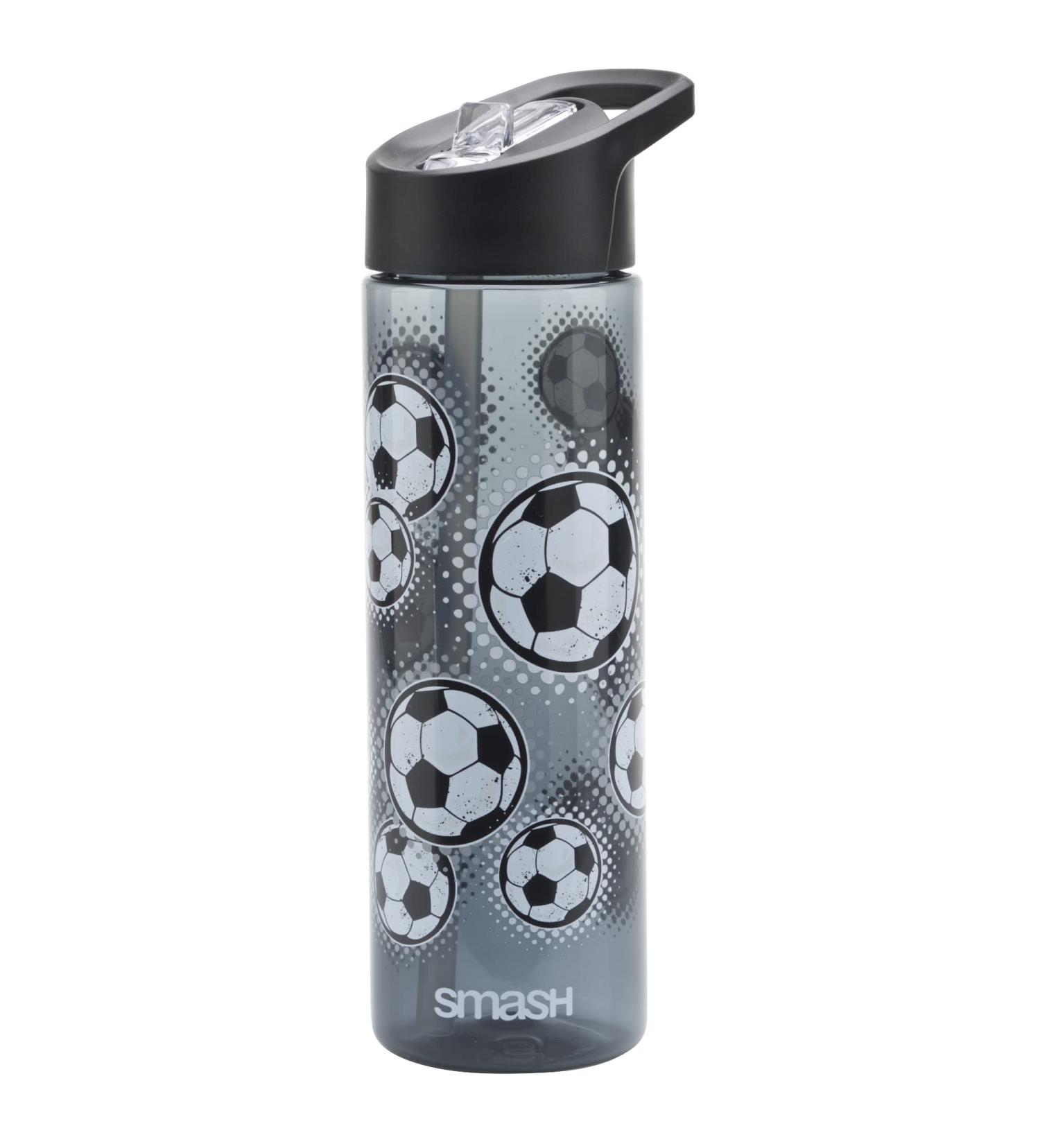Smash Sipper Water Bottle 700ml with Straw - Football Black | Best for Hydration & Sports - Buy Online on GoSupps.com