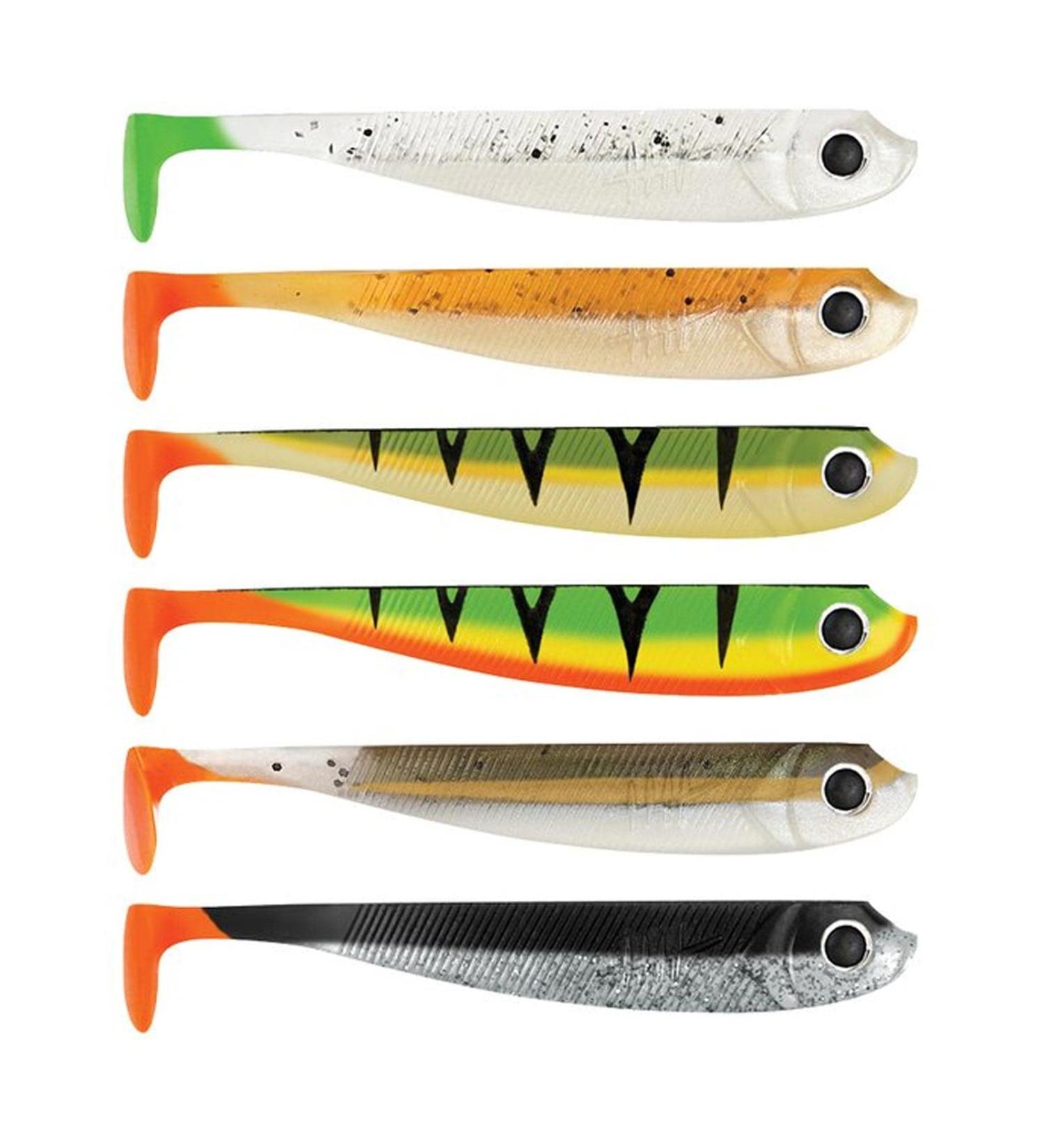 Favorite bait rubber fish 6cm - 6 fishing lures Firetail Edition