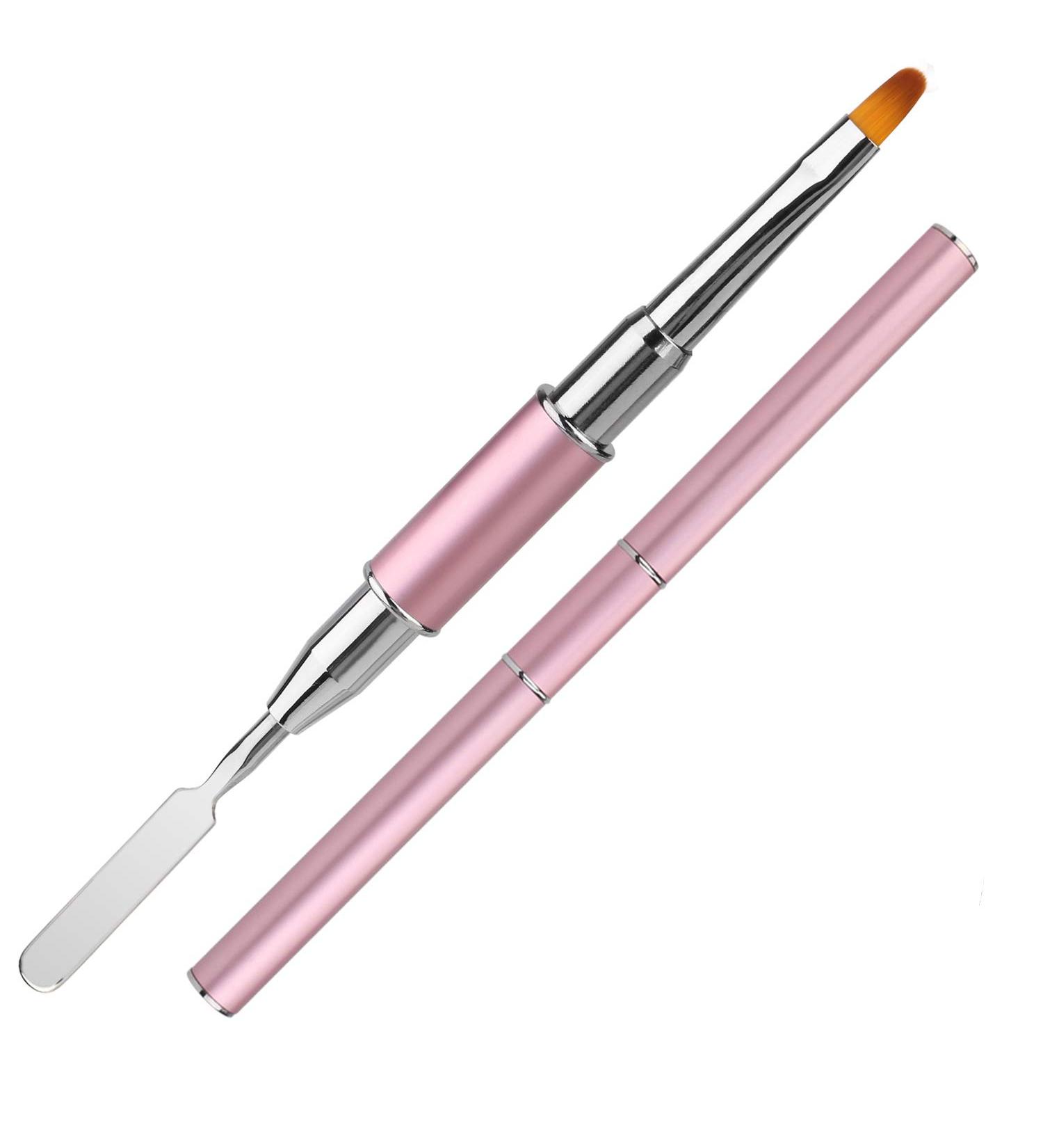 Dual-Ended Gel Brush & Picker - Mwoot Stainless Steel 2-in-1 Nail Tool for Gel & Acrylic Extensions - Perfect for Manicure - Buy Online on GoSupps.com