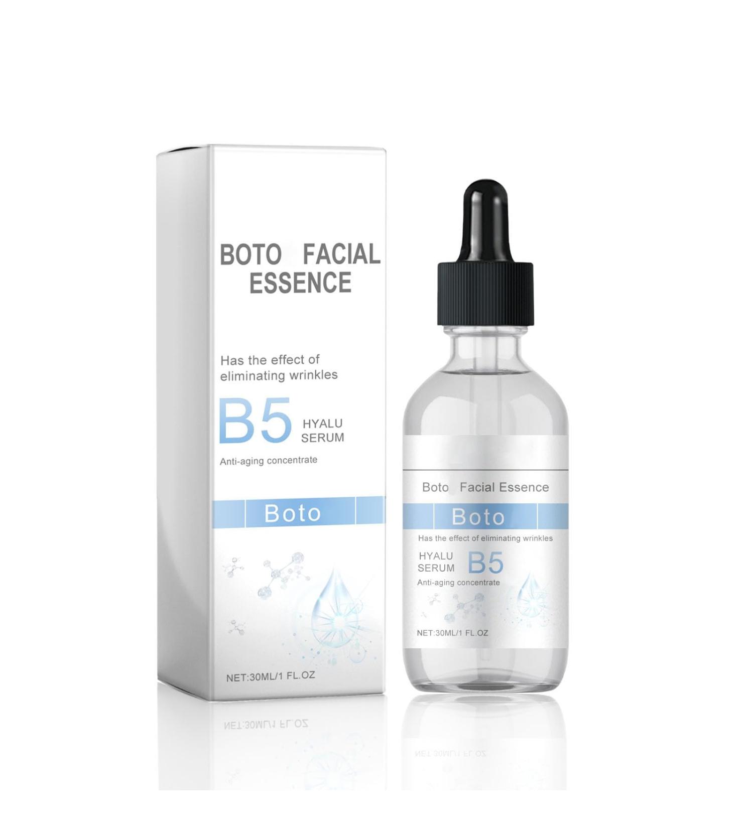 Boto Face Serum UK - Boto Face Serum for Women - Boto Stock Solution B5 - Anti Aging Face Care Serum - Anti Wrinkle Serum - Hydrating Serum 30ml - Reduce Fine Lines Wrinkles Hydrate & Plump Skin - Buy Online on GoSupps.com