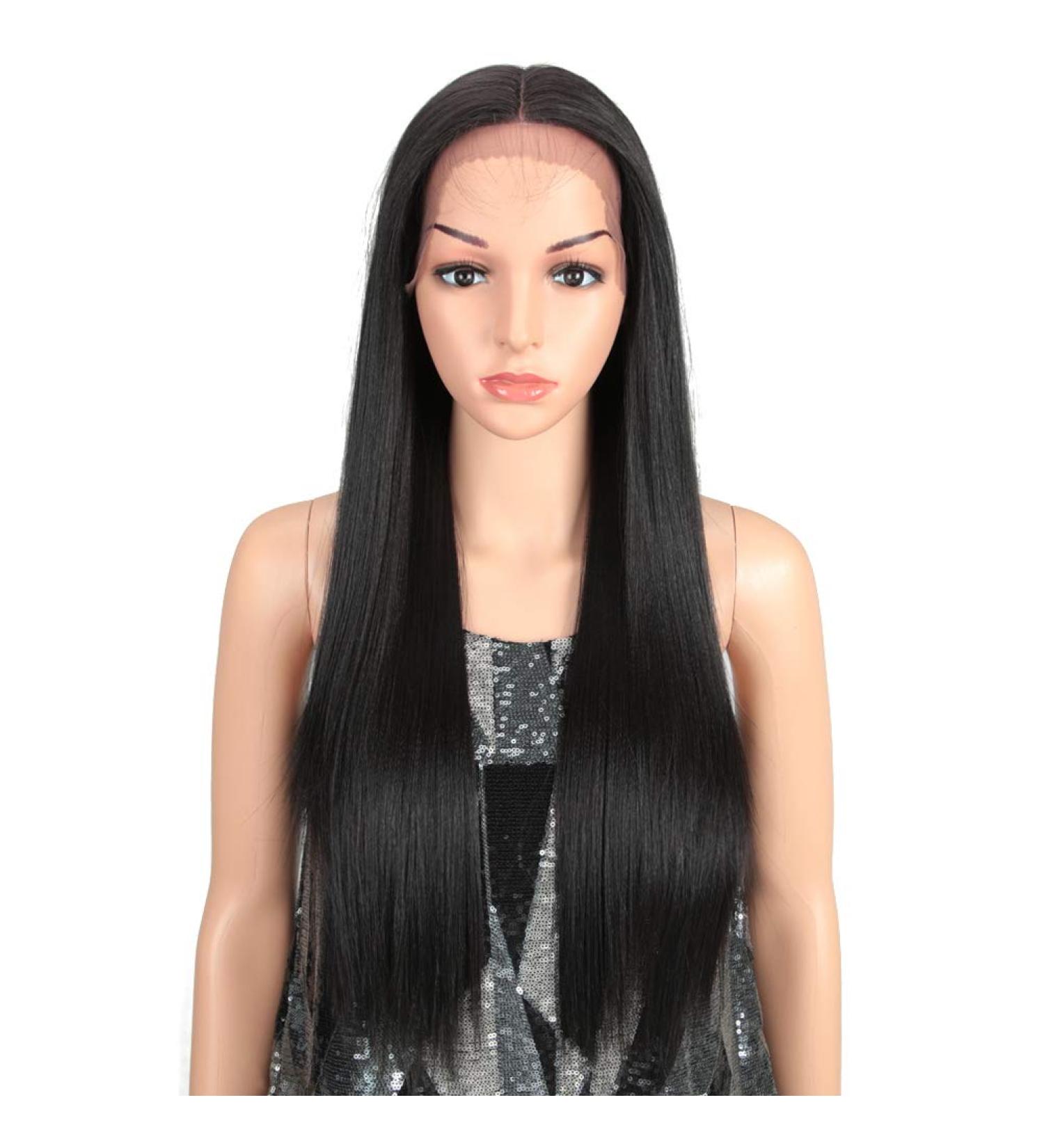 Buy Style Icon Lace Front Wig - 66 cm Long Smooth Artificial Hair 130% Density Heat-Resistant with Baby Hair - International Shipping Available - Buy Online on GoSupps.com