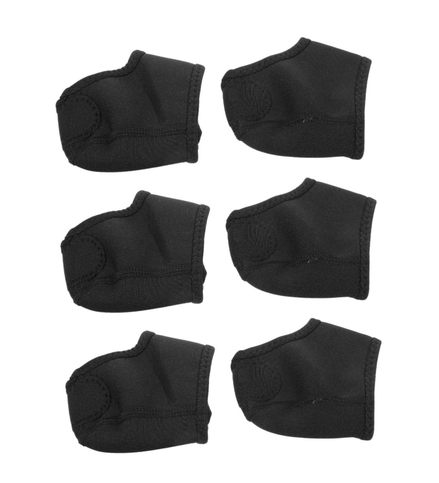 Healvian Heel Cover Socks - 3 Pairs Heel Protection Pads & Caps for Pain Relief & Comfort | Toeless Heel Support & Sole Protectors - Buy Online on GoSupps.com