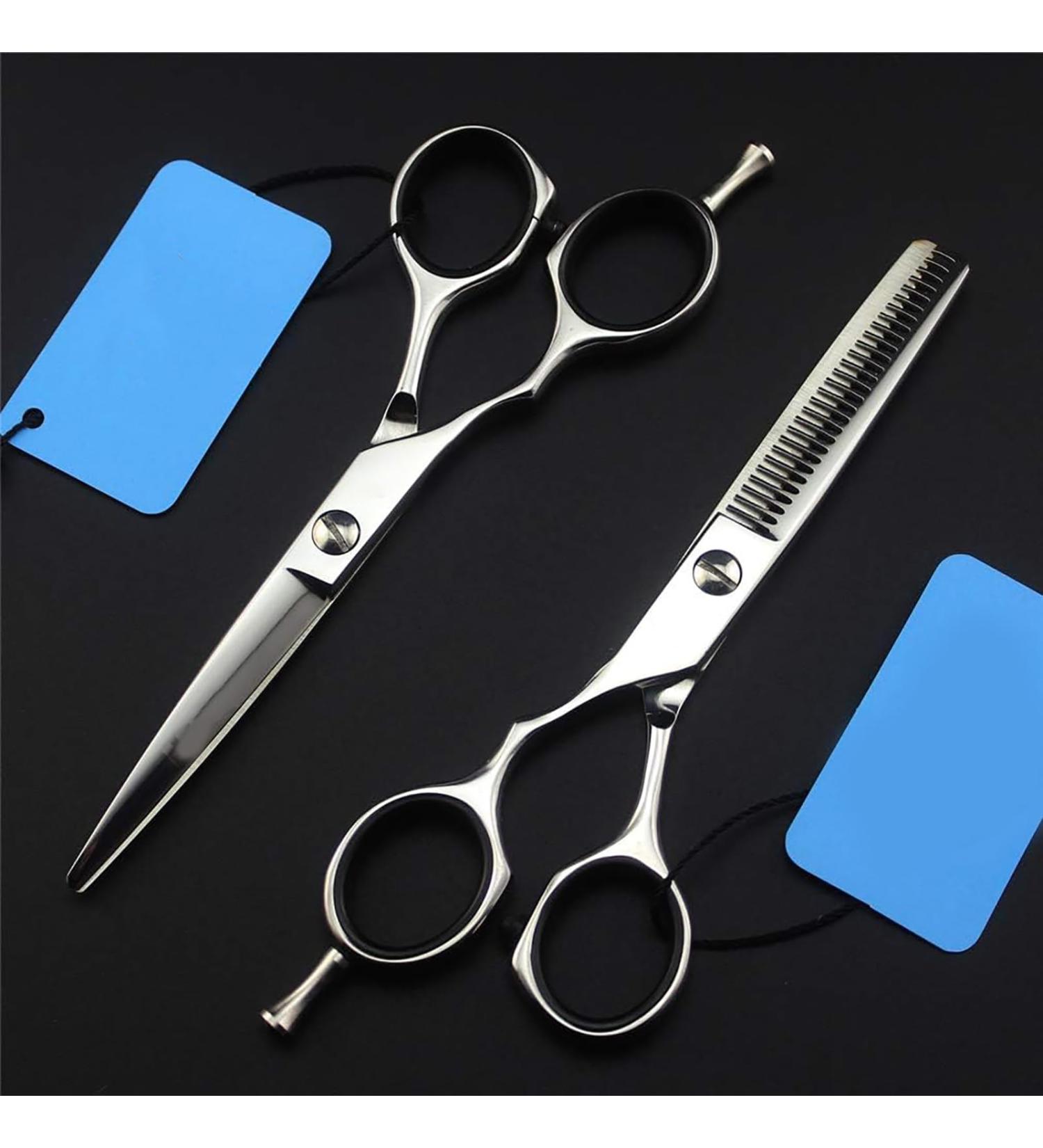 Left Hand Styling Scissors Set Left Handed Hair Cutting Scissors Kits Professional 440C Hairdressing/Thinning Scissors Home Use - Flat Scissors and Shear Teeth 6.0 Inch - Buy Online on GoSupps.com