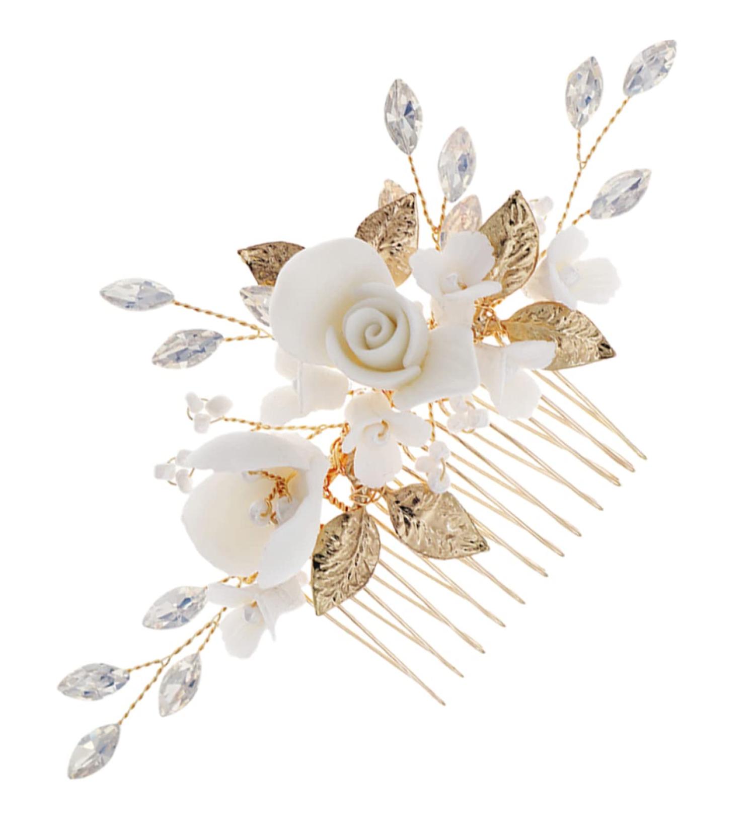 KOMBIUDA Bridal Comb Bride The Photo Ceramics The Flowers - Buy Online on GoSupps.com