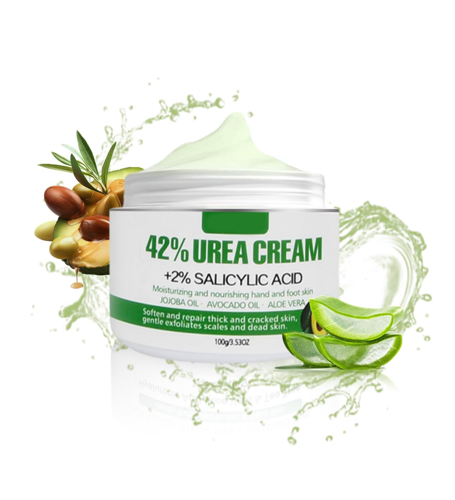Urea 42% Foot Cream Avocado Urea Cream for Deep Cracked Skin Deep Moisturizing Cracked Heel Repair Cream with Hyaluronic Acid Tea Tree and Aloe Vera Callus Remover - Buy Online on GoSupps.com
