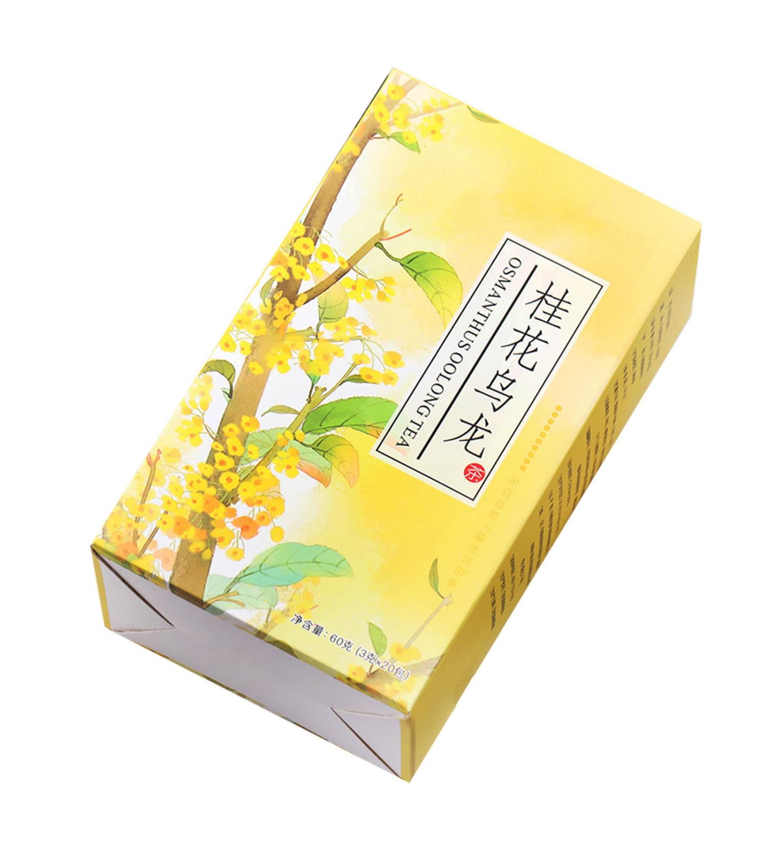 20 Count Natural Osmanthus Oolong Tea Fragrans Flower Leaves Bag for Family Friends - Buy Online on GoSupps.com