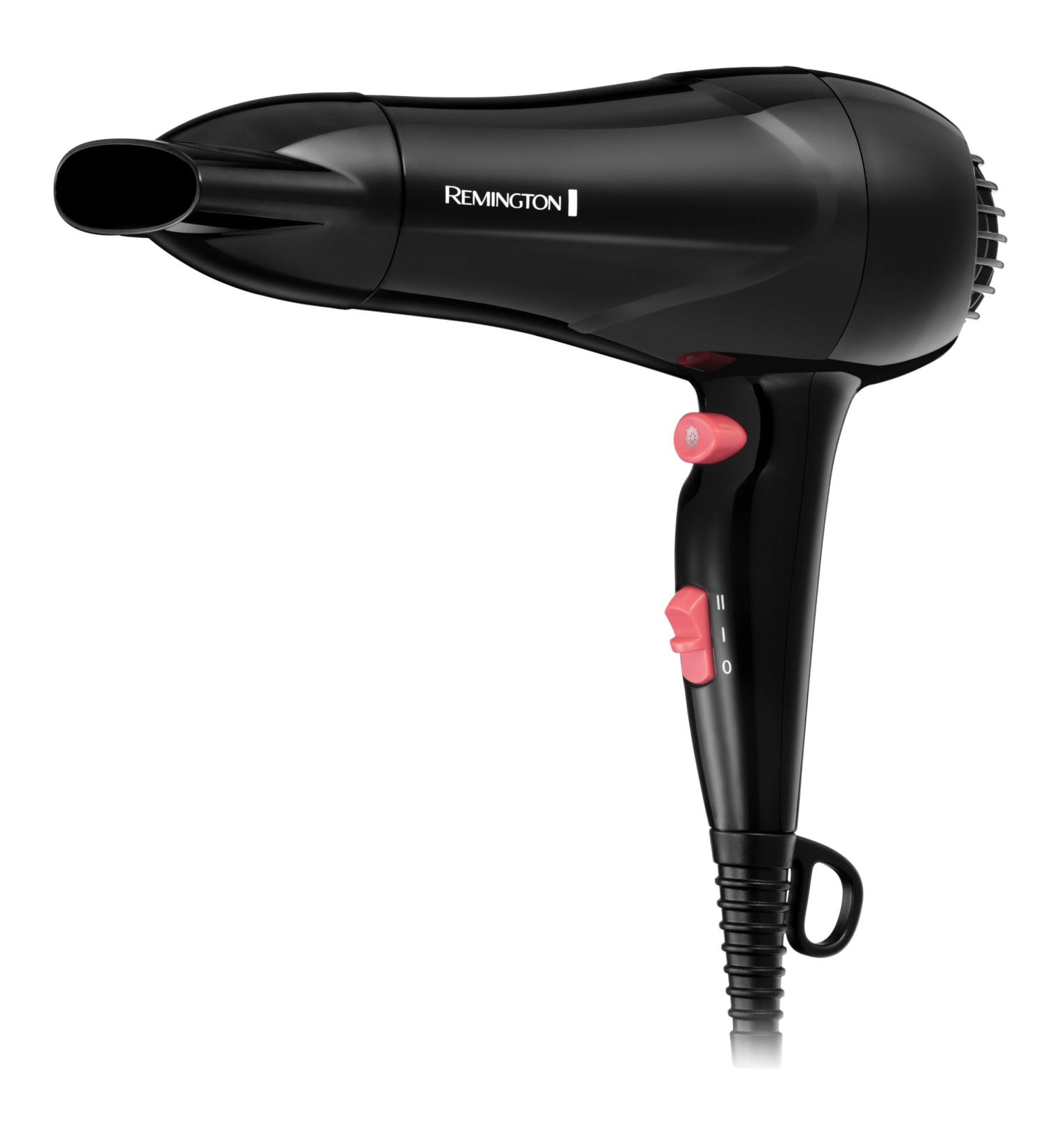 Remington Hair Dryer Compact Blow Dryer My Stylist (Powerful 1900W Performance 2 Heat/Speed Settings with Cool Shot Fast Dry Concentrator Ceramic Ionic Grille for Even Heat Black/Pink) D2000 - Buy Online on GoSupps.com