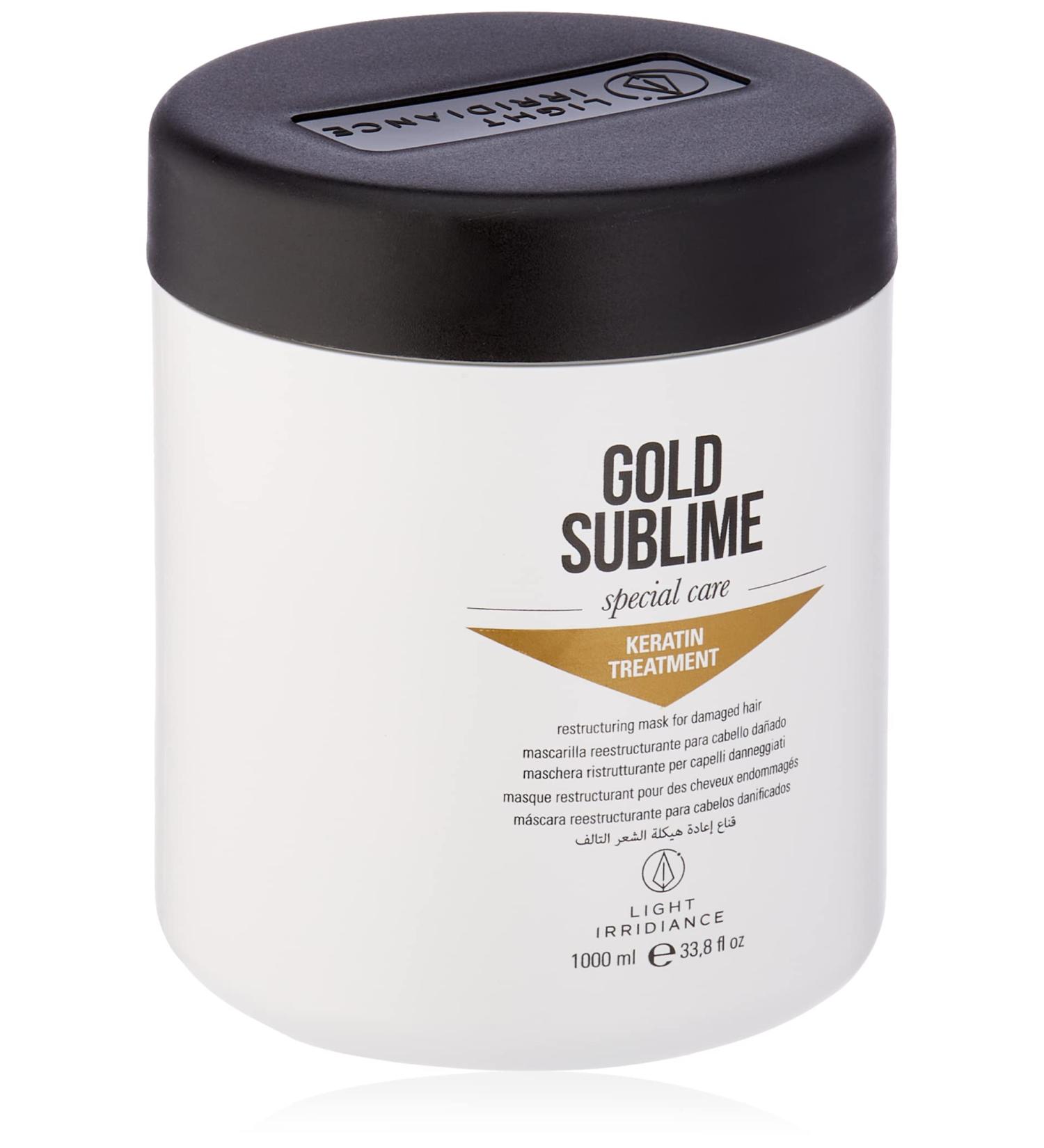 Light Irridiance Gold Sublime Keratin Treatment Mask 1000ml - Deep Conditioning for Healthy Shiny Hair | International Shipping Available - Buy Online on GoSupps.com