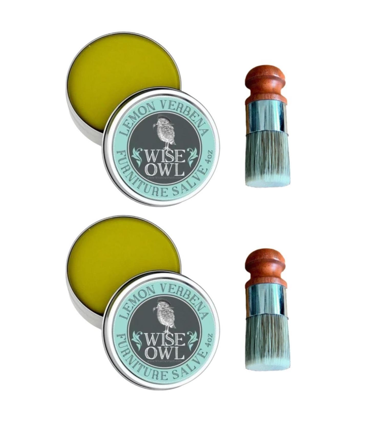 Ultimate Furniture Ointment & Leather Care Set | 2 Salves & 2 Wild Boar Brushes for Leather Restoration & Wooden Furniture Wax Polish - Buy Online on GoSupps.com