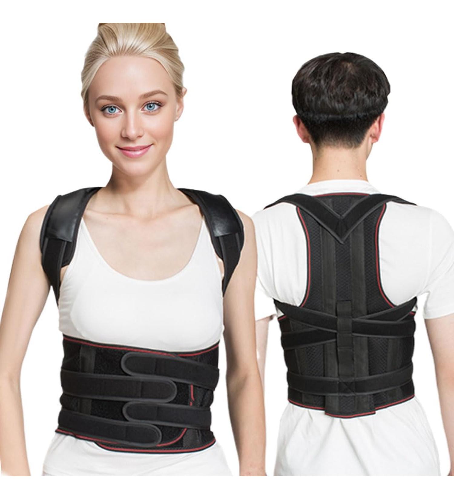 Posture Corrector for Men & Women | Back Brace & Neck Stretcher for Scoliosis | Breathable Mesh Back Support Belt - Medium Size - Buy Online on GoSupps.com