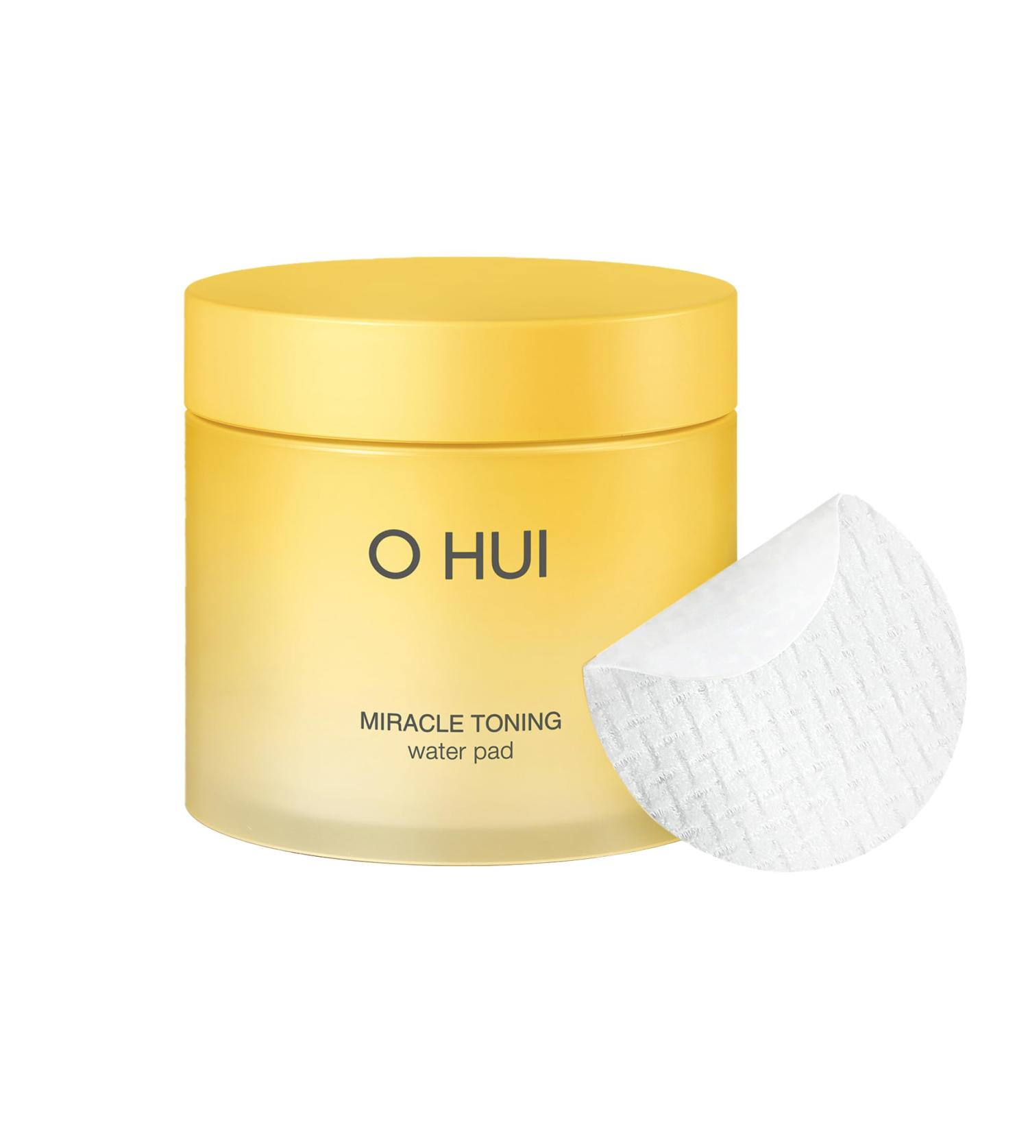 OHUI Miracle Toning Dual Sided Toner Pads | Exfoliating & Soothing | Glowing Skin with Hyaluronic Acid Vitamin C & Niacinamide | K-Beauty International Shipping - Buy Online on GoSupps.com