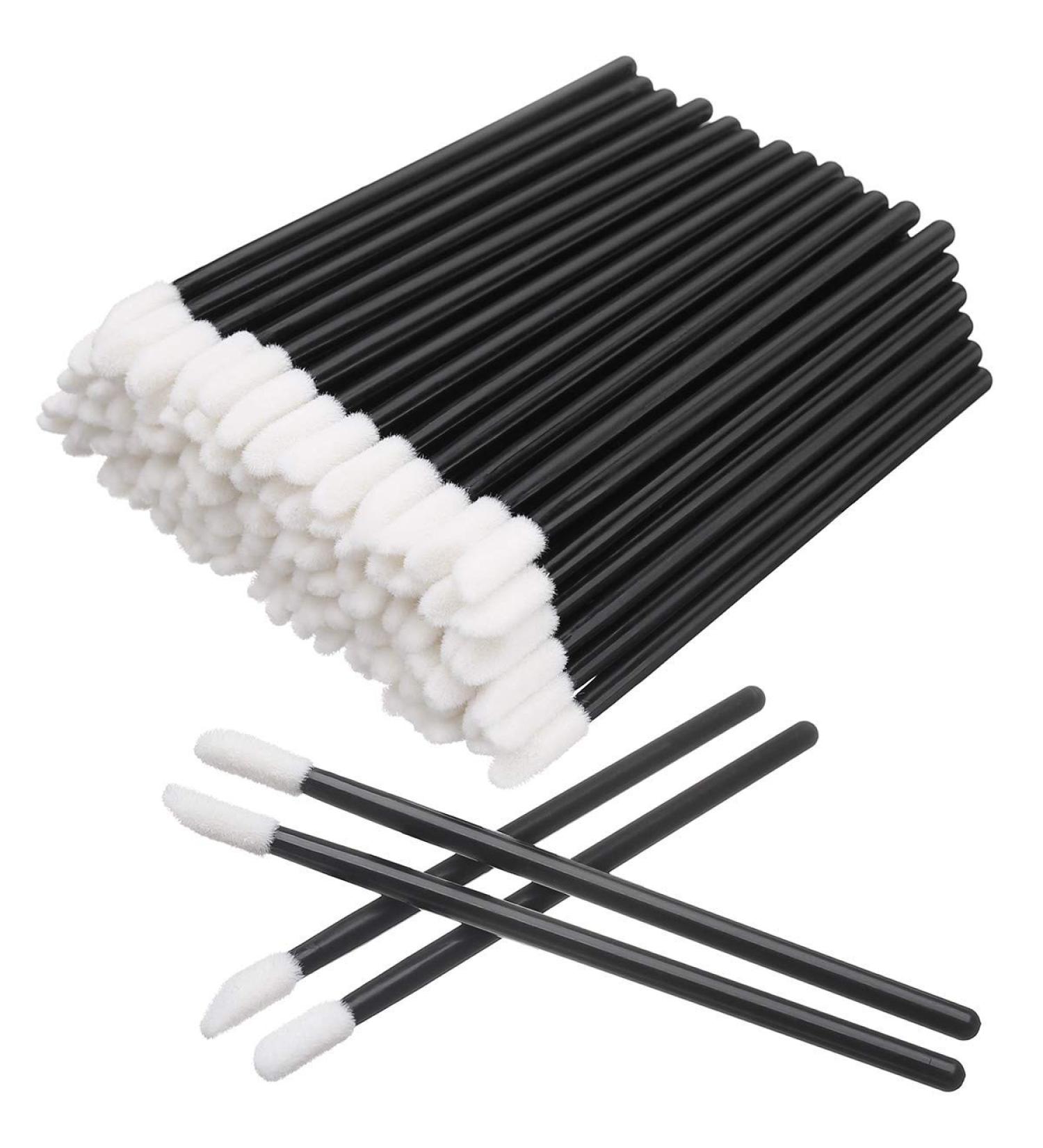 100PC Black Disposable Lip Brushes - Premium Makeup Applicator Tool for Lipstick & Lip Gloss | Perfect for Beauty Kits - Buy Online on GoSupps.com