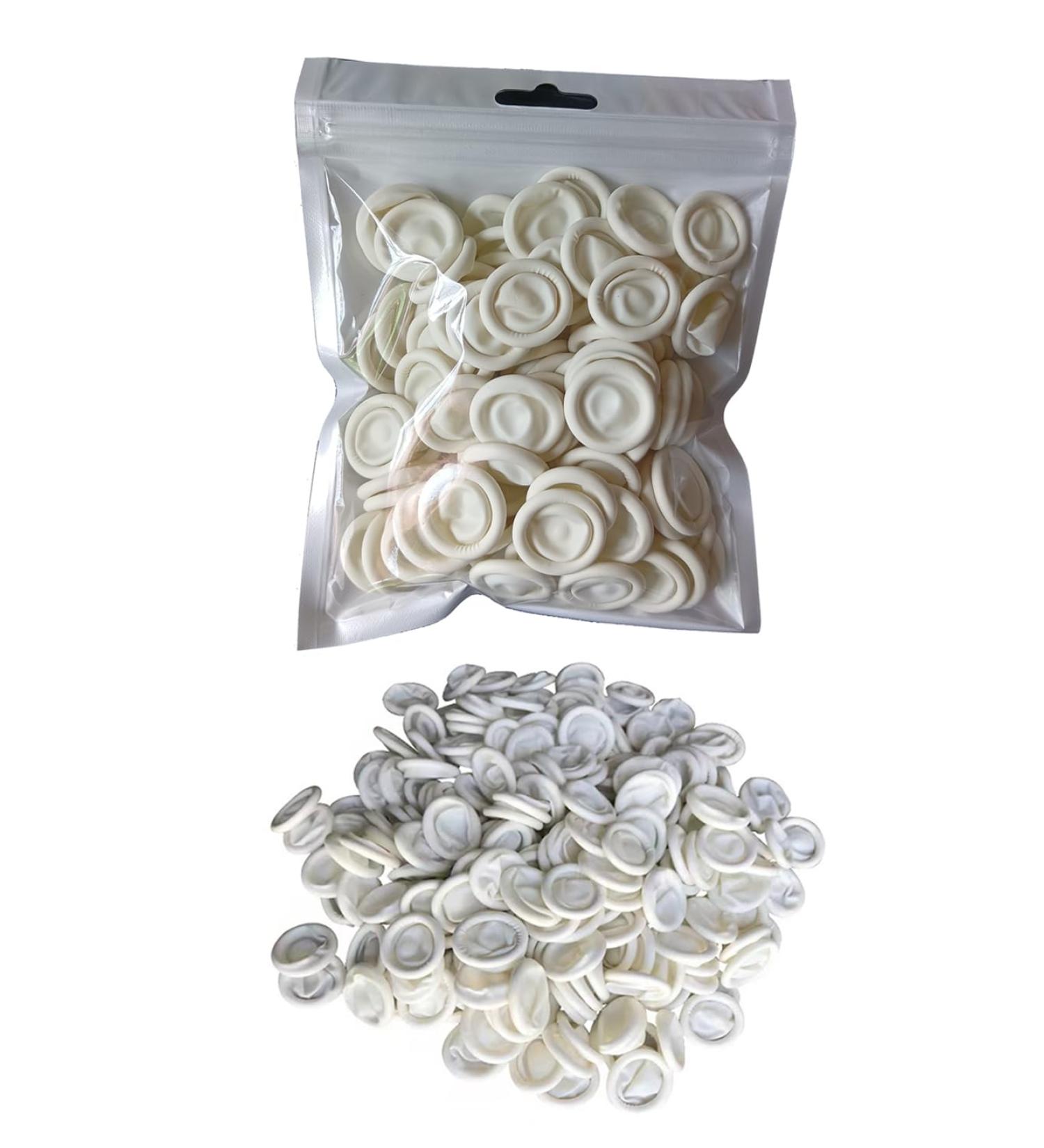 Buy Finger Cots - 100pcs & 200pcs Latex Rubber Protectors | Anti-Slip Anti-Dirt Waterproof for House Work - Buy Online on GoSupps.com