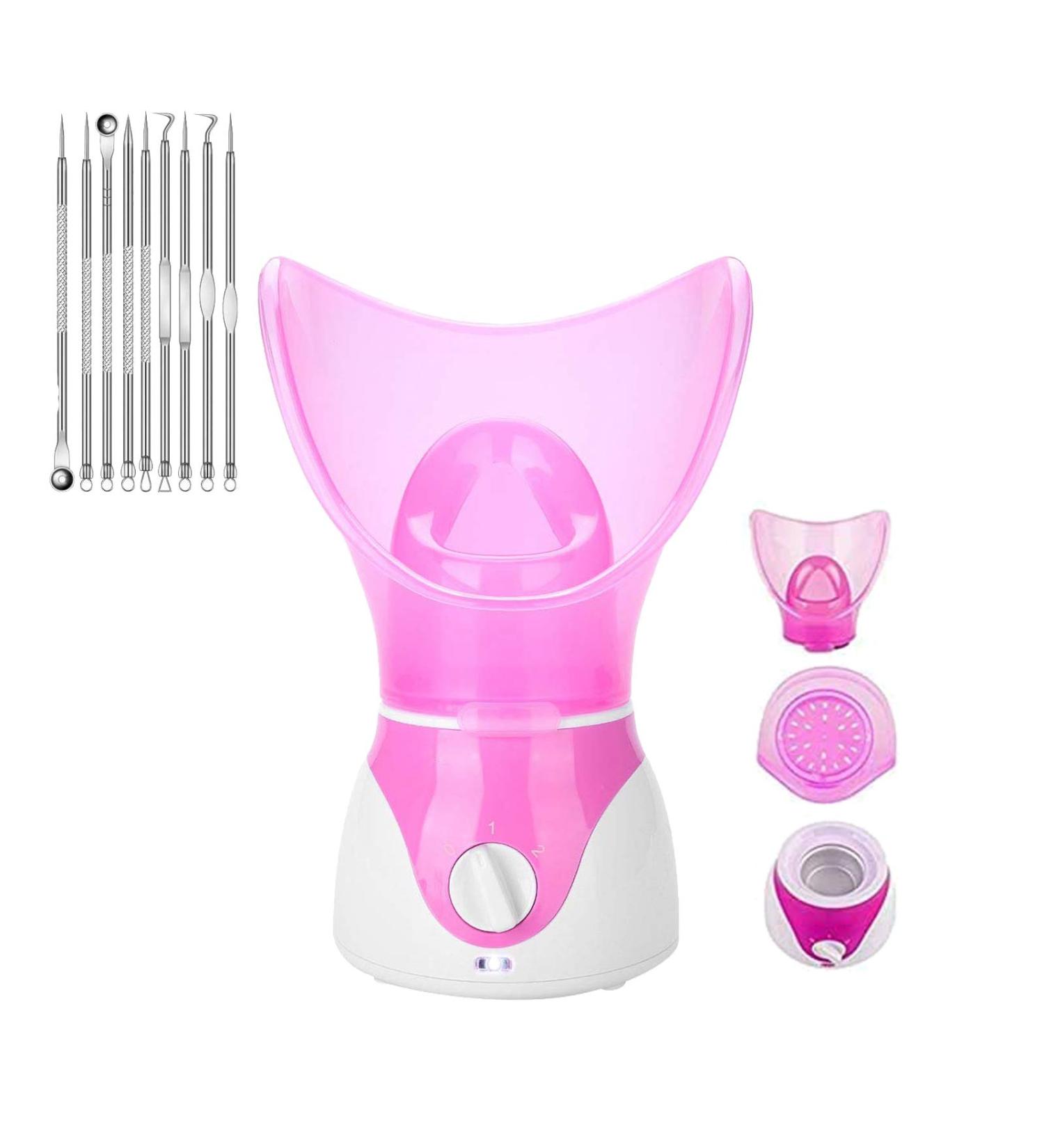Face Steamer Steamer for Face Deep Clean and Hydrate Rejuvenate and Hydrate Your Skin for Youthful Complexion Treatment for Face Personal Sauna Spa with Blackhead Remover Kit /592 - Buy Online on GoSupps.com