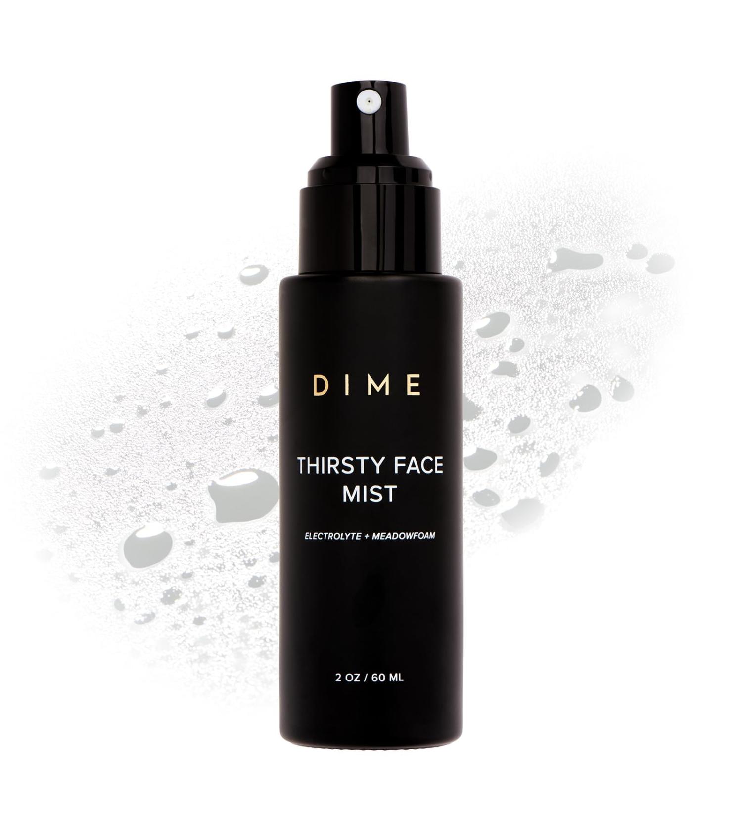 DIME Beauty Thirsty Face Mist with Electrolytes Meadowfoam and Sea Buckthorn Hydrating Facial Spray 2 oz / 60 ml - Buy Online on GoSupps.com