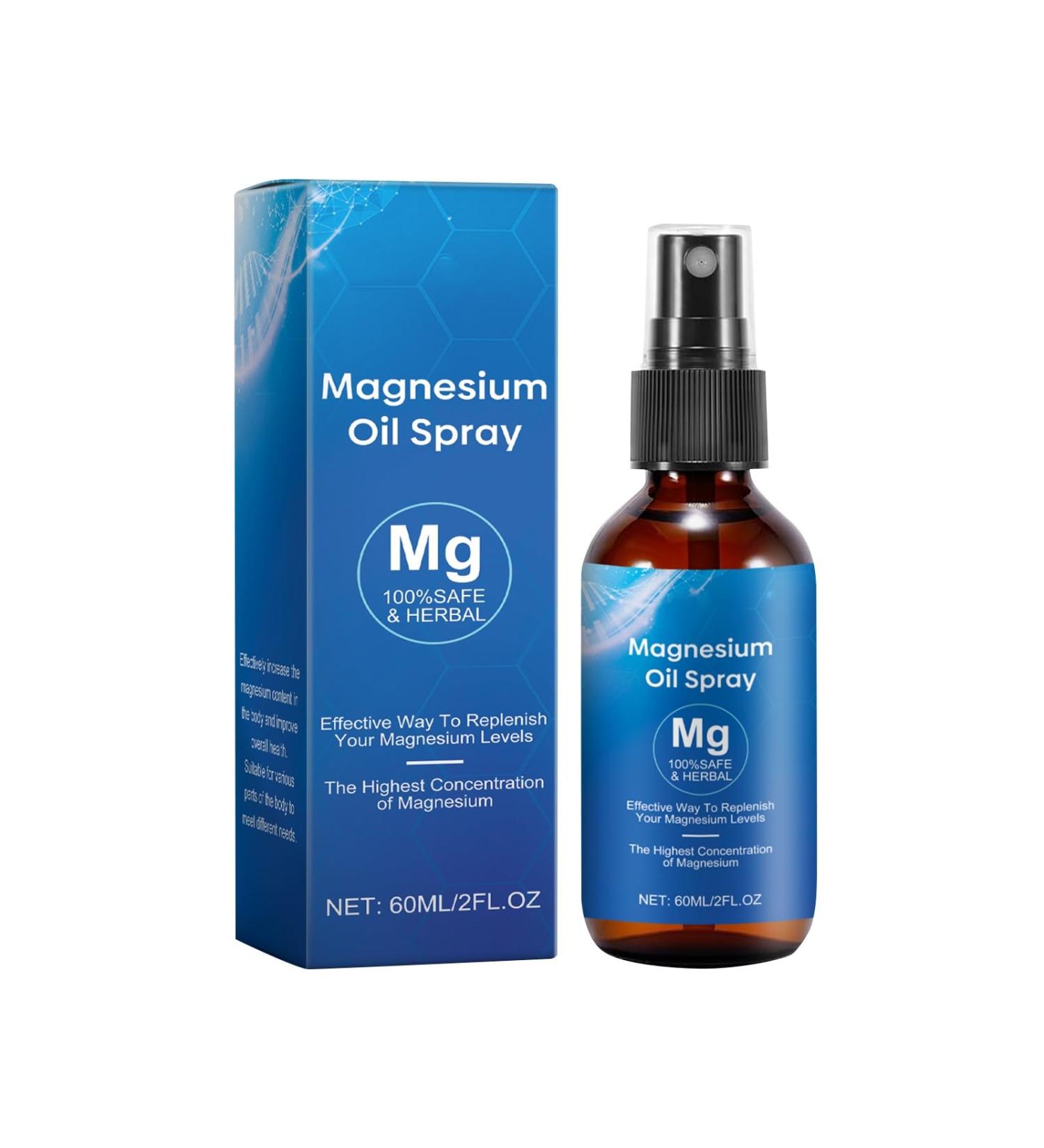 Spray d'huile de magn sium de haute puret pour soins naturels de la peau - Formule absorption rapide pour votre bien- tre quotidien - Bleu - 12 x 3 4 x 3 4 cm 12X3.4X3.4cm Bleu - Buy Online on GoSupps.com