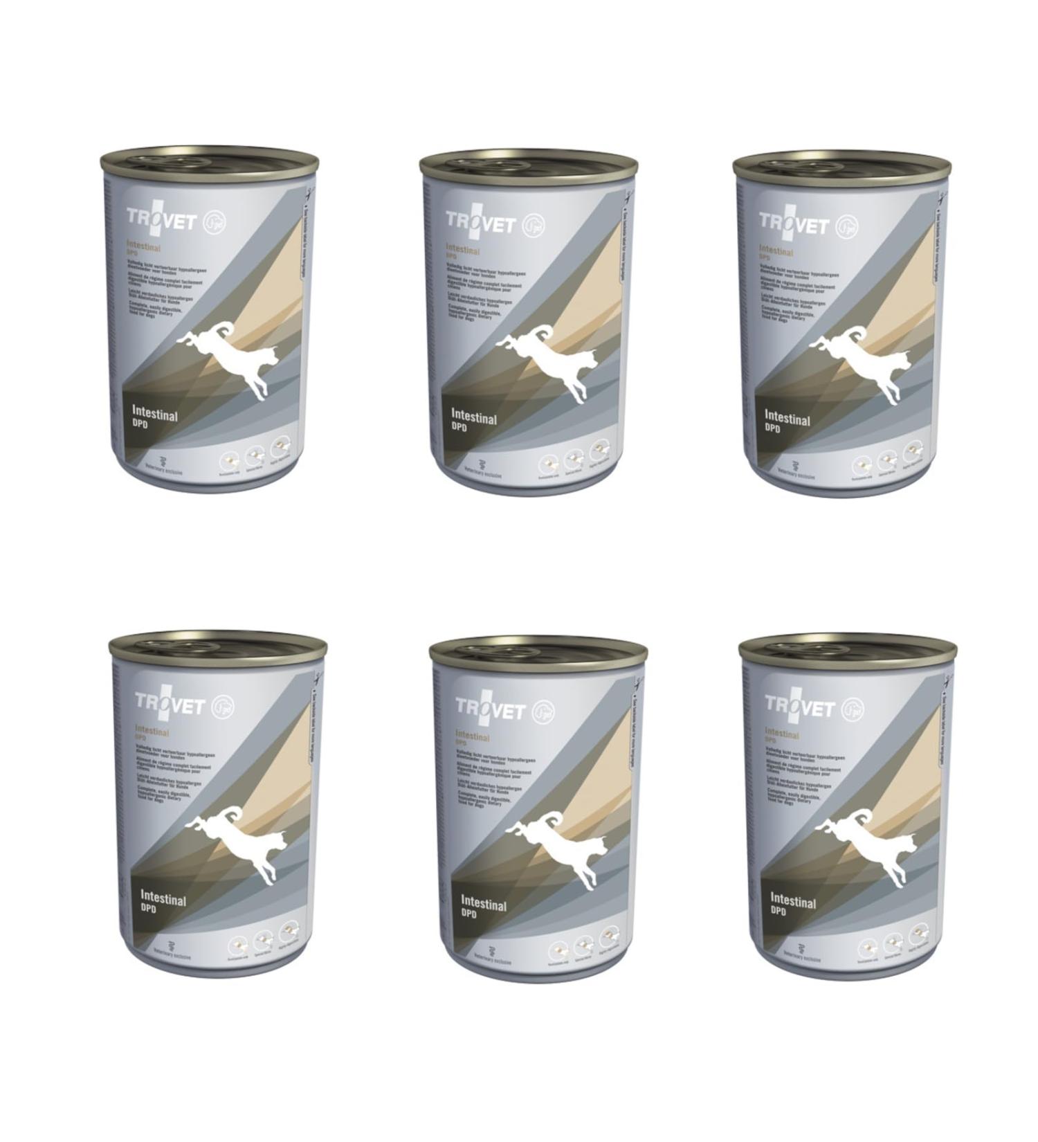 Trovet Intestinal (Duck-Potato) DPD | 6 x 400 g | Dietetic Wet Food for Dogs with Gastrointestinal Problems and Food Intolerances | Digestive Support - Buy Online on GoSupps.com