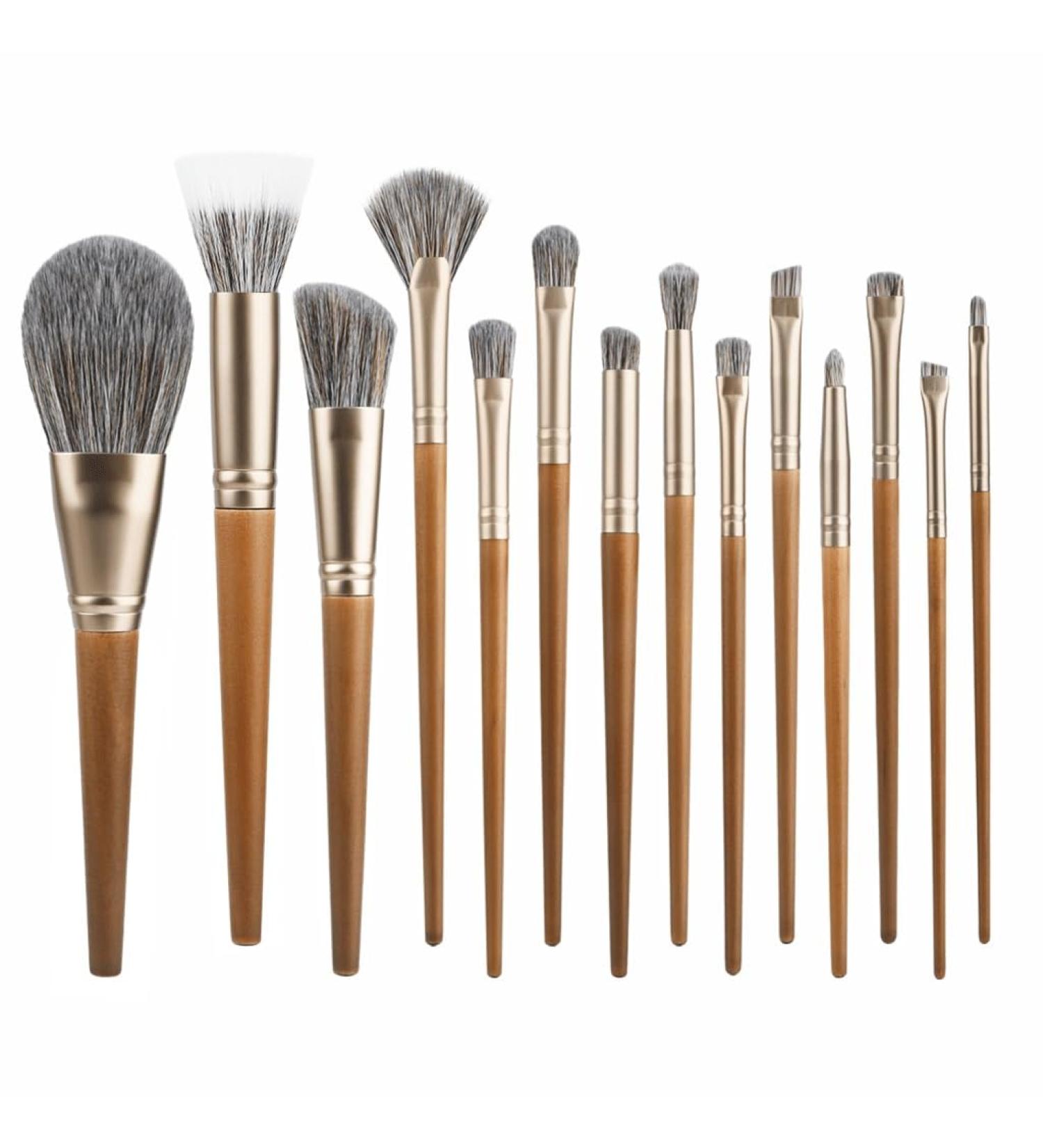 14 Piece Makeup Brush Set - Ultra Soft Eye Shadow & Detail Brushes for Flawless Application | International Shipping Available - Buy Online on GoSupps.com